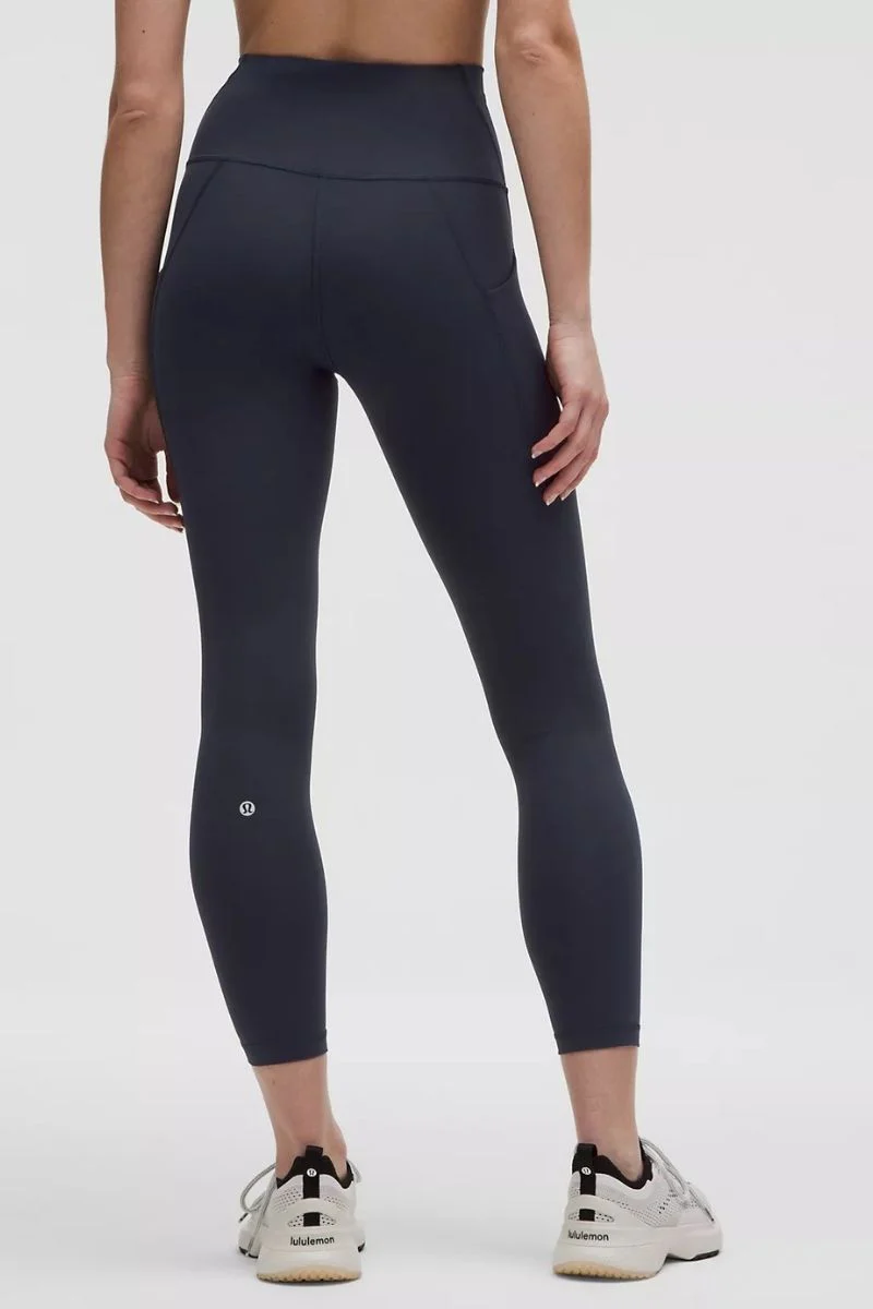 Lululemon Wunder Train High-Rise Tight 25"*Pockets In True Navy - Image 2