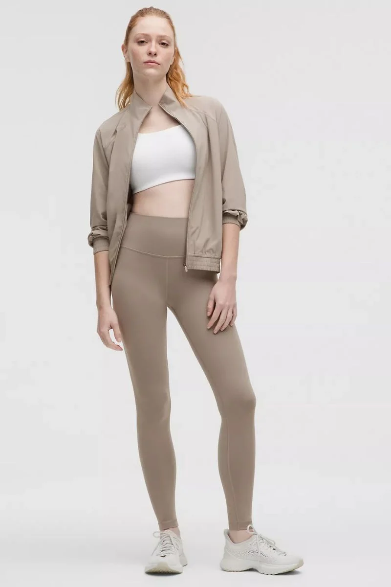 Lululemon Wunder Train High-Rise Tight 28" In Warm Ash Grey