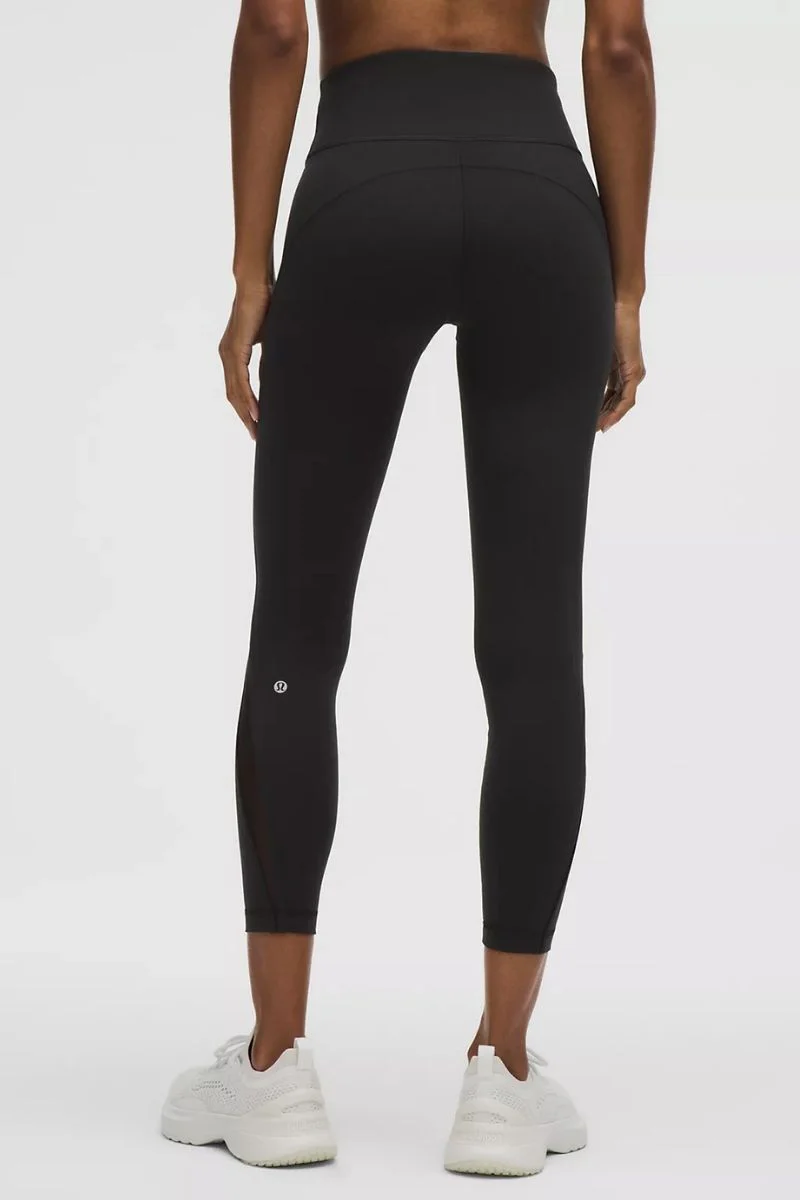 Lululemon Wunder Train Mesh Panel High-Rise Tight 25"-Black - Image 2