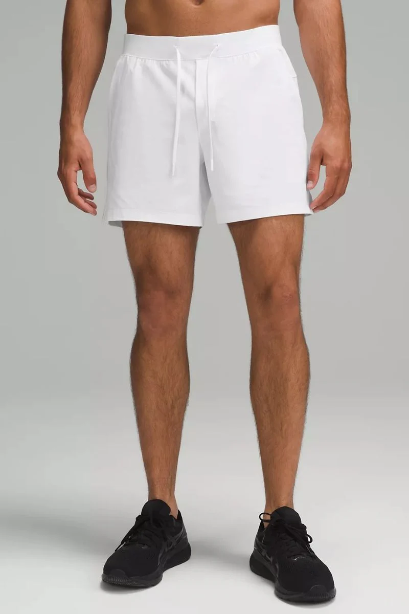 Lululemon Zeroed In Linerless Short 5"-White