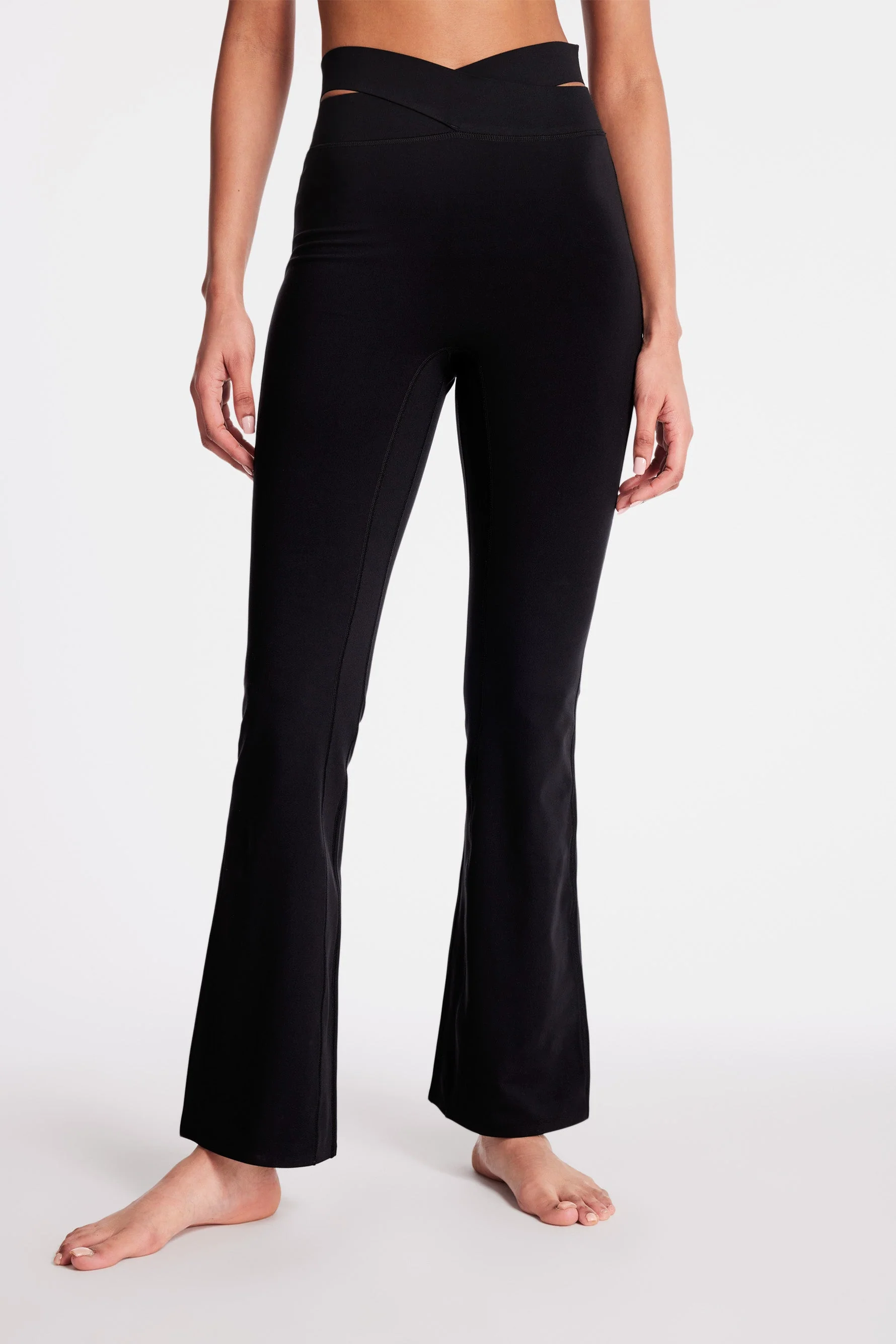 BANDIER Luna Wrap Flare Legging - Black LOK00280 - Image 3