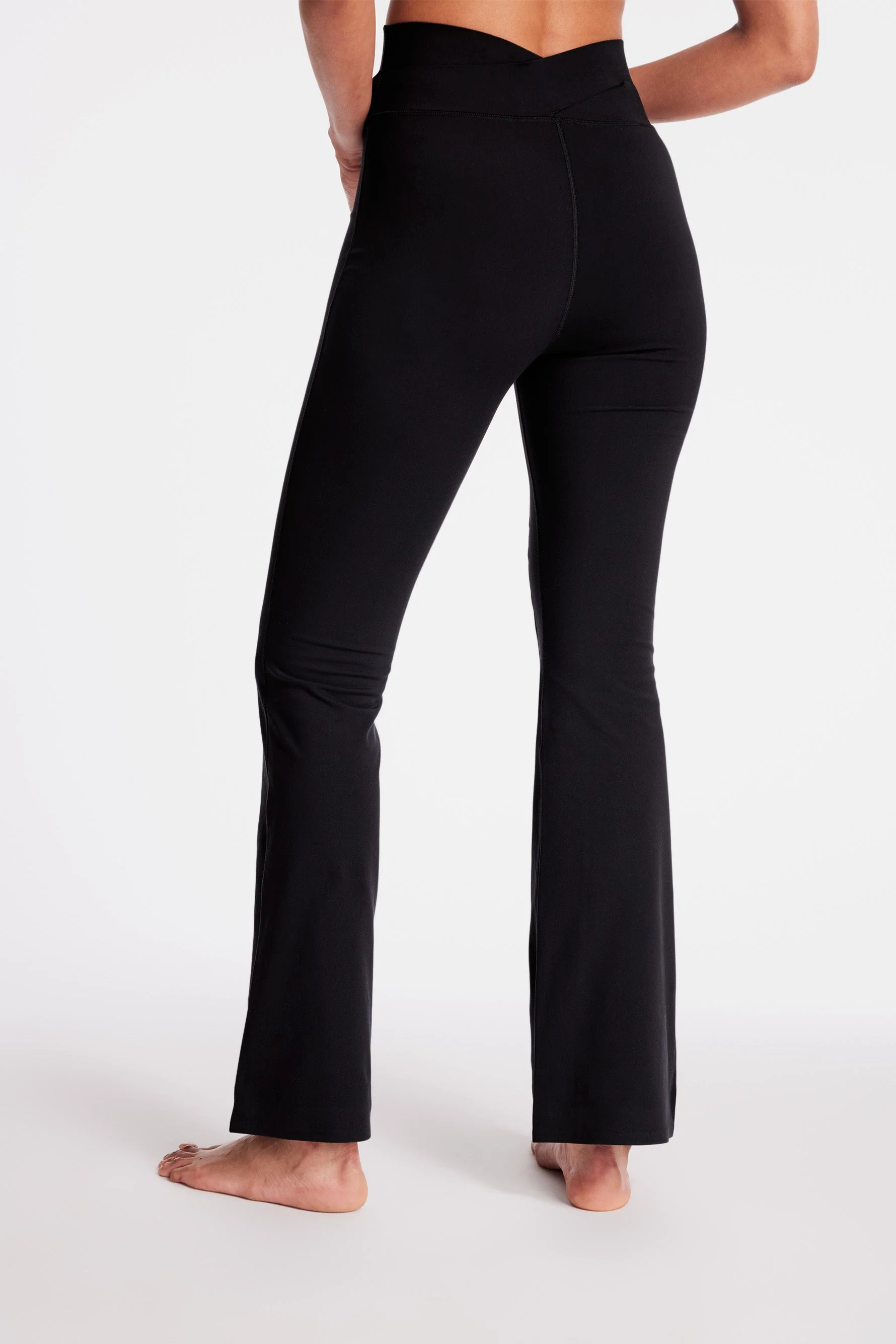 BANDIER Luna Wrap Flare Legging - Black LOK00280 - Image 4