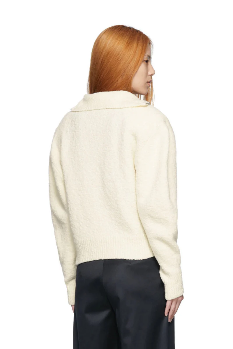Magda Butrym Off-White Wool Blend Sweater - Image 3