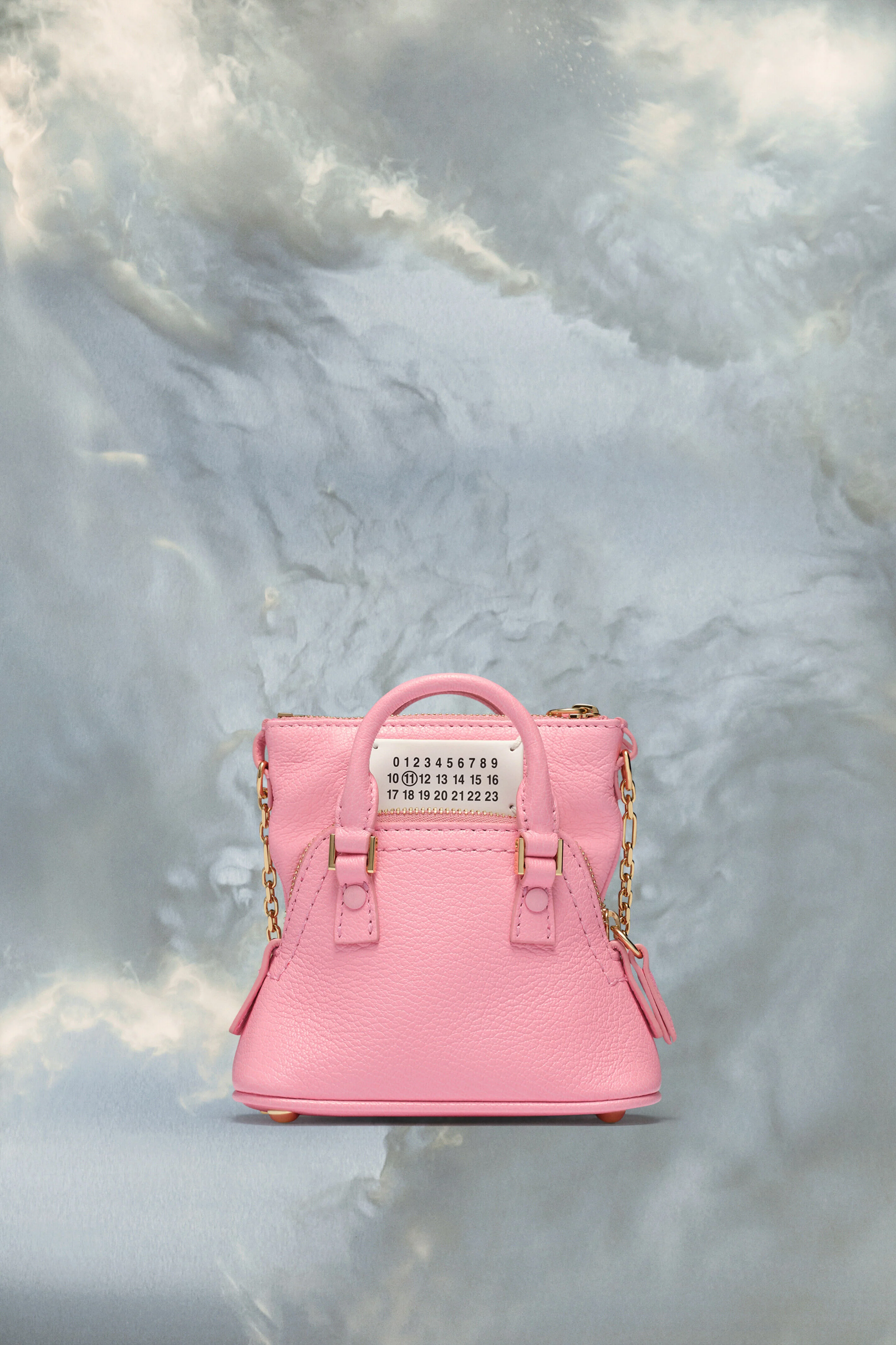 MAISON MARGIELA MEN'S PEONY PINK LEATHER CROSSBODY BAG