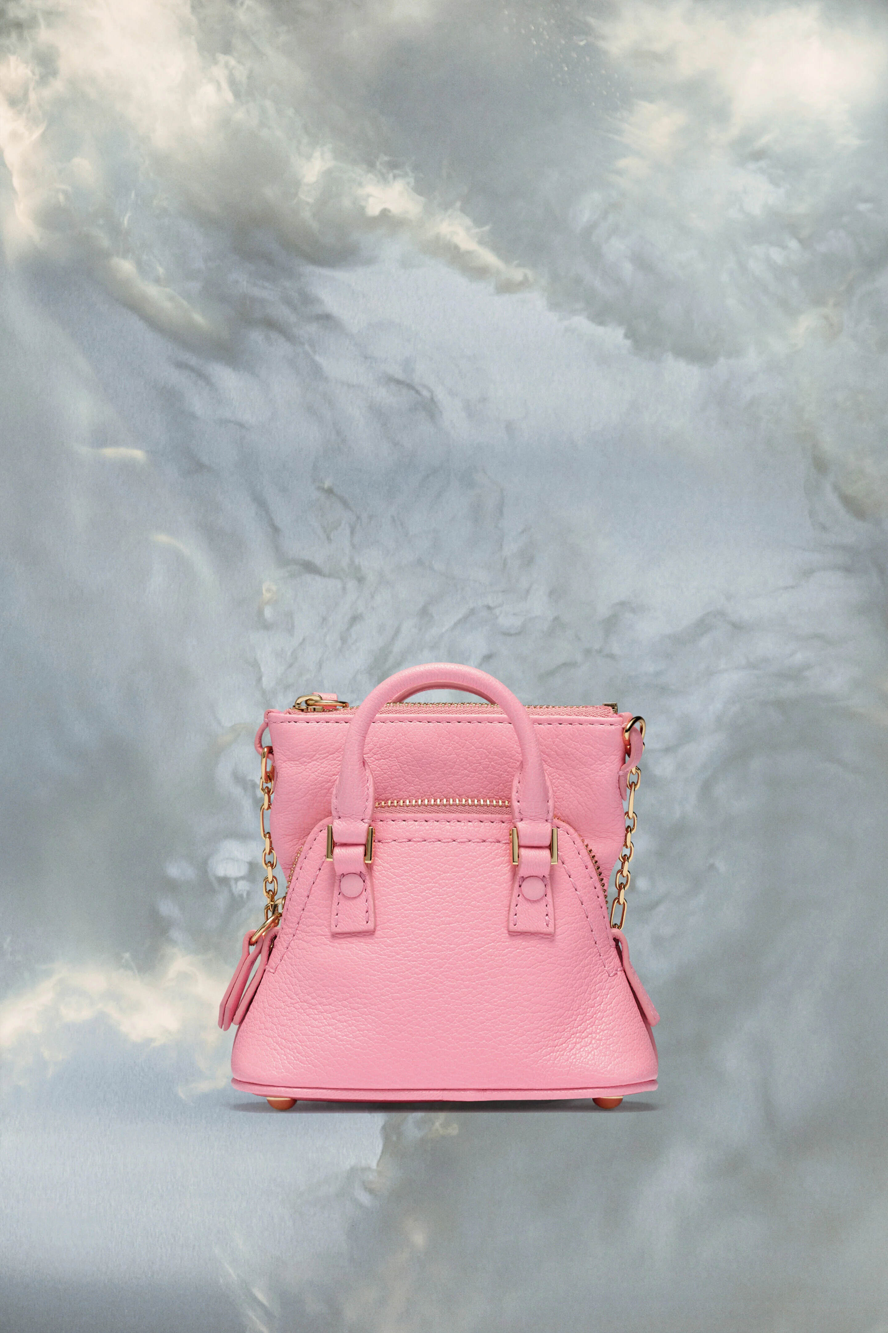 MAISON MARGIELA MEN'S PEONY PINK LEATHER CROSSBODY BAG - Image 3