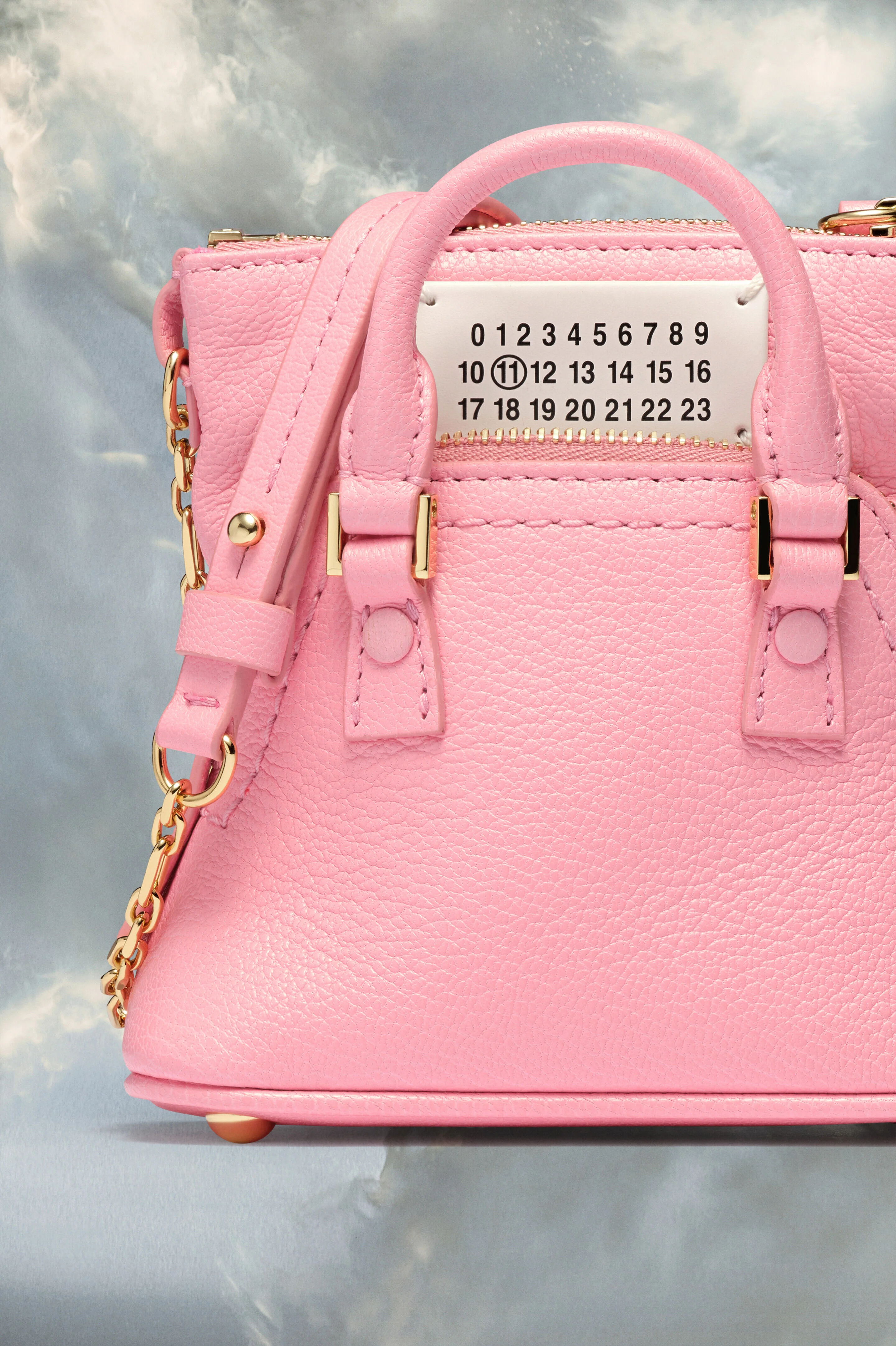 MAISON MARGIELA MEN'S PEONY PINK LEATHER CROSSBODY BAG - Image 5