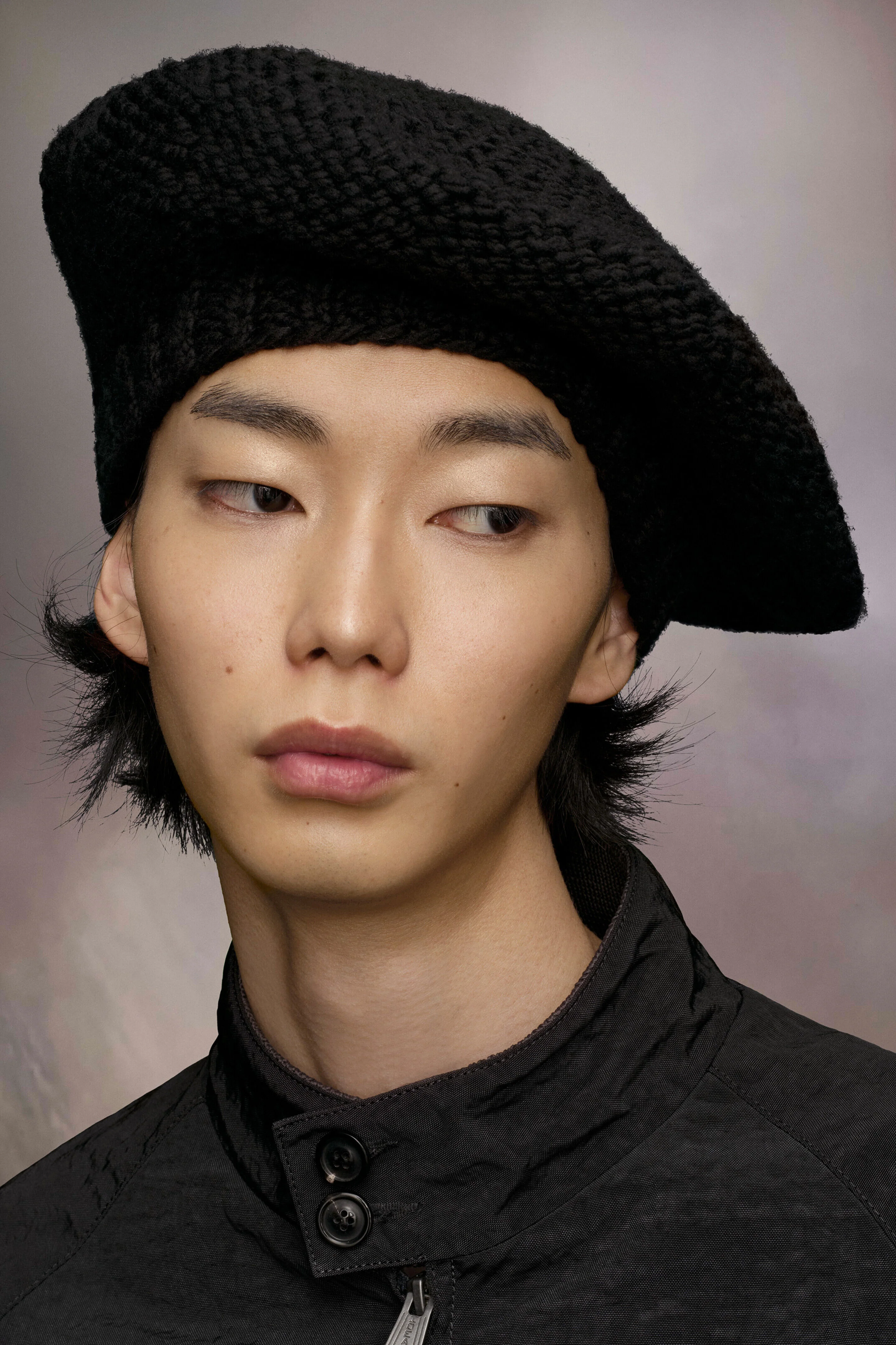 MAISON MARGIELA MEN'S BLACK KNITTED BERET - Image 2