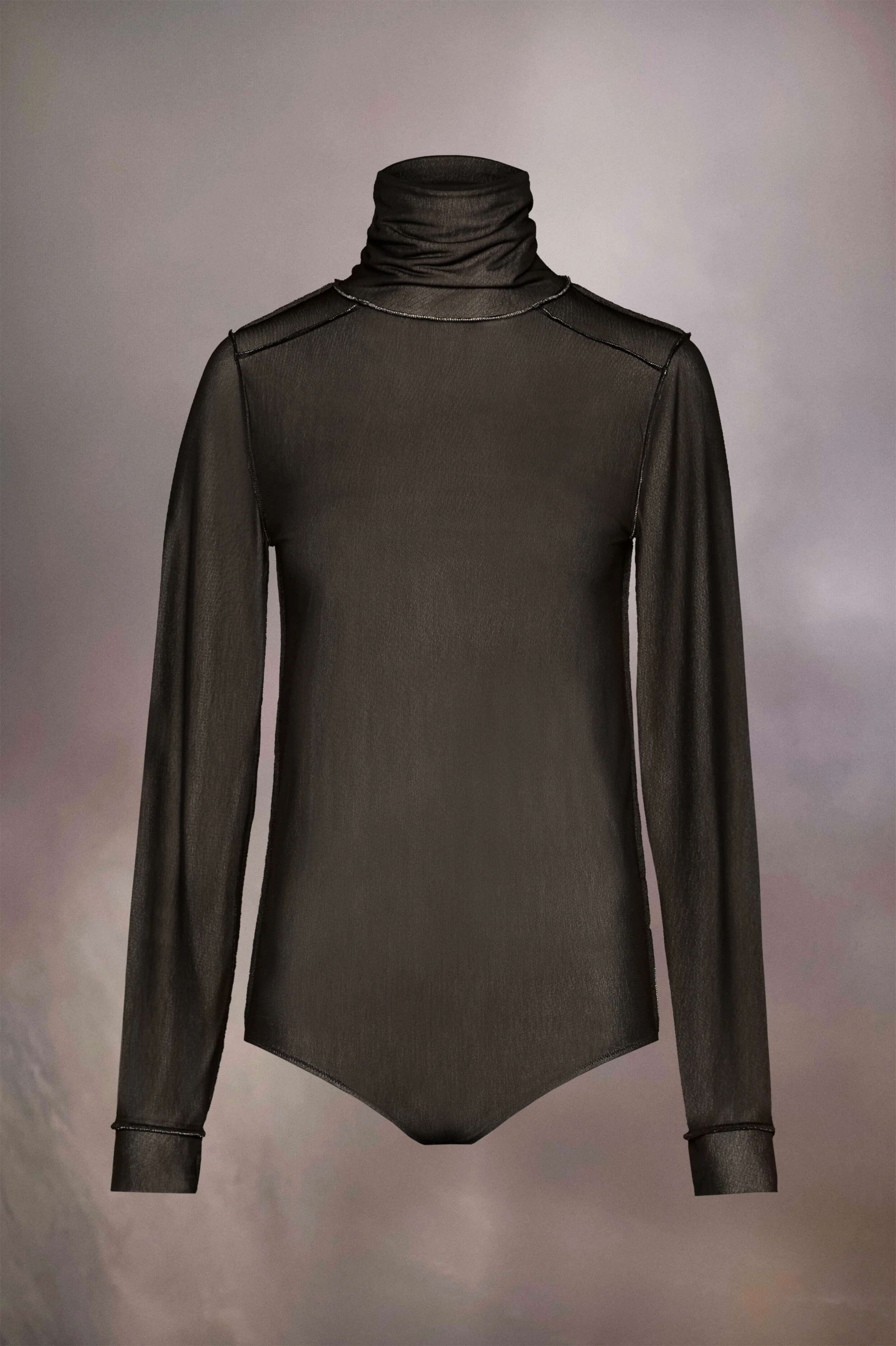 MAISON MARGIELA WOMEN'S BLACK TURTLENECK BODYSUIT
