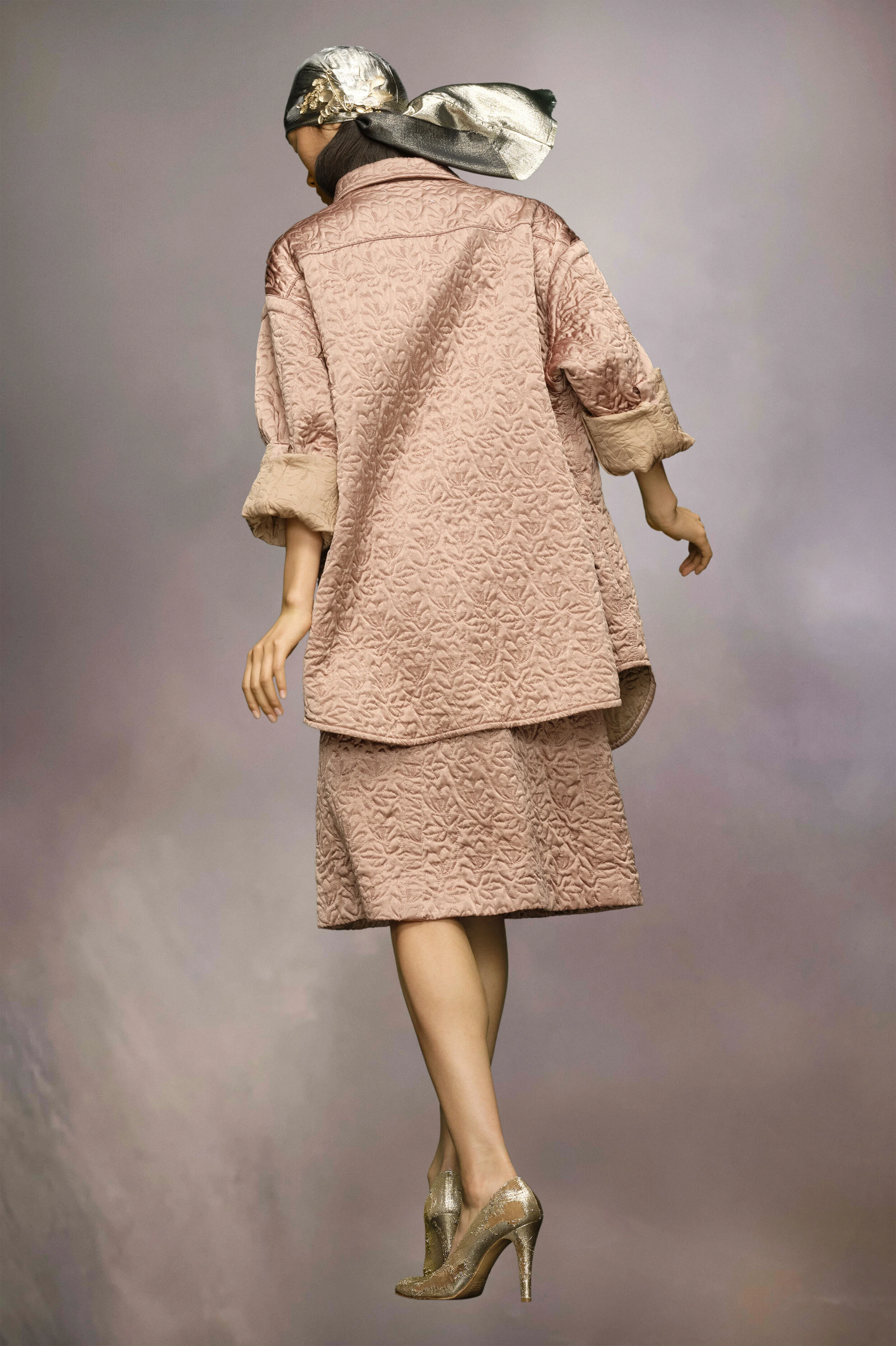 MAISON MARGIELA WOMEN'S POWDER QUILTED OVERSIZED SHIRT - Image 3