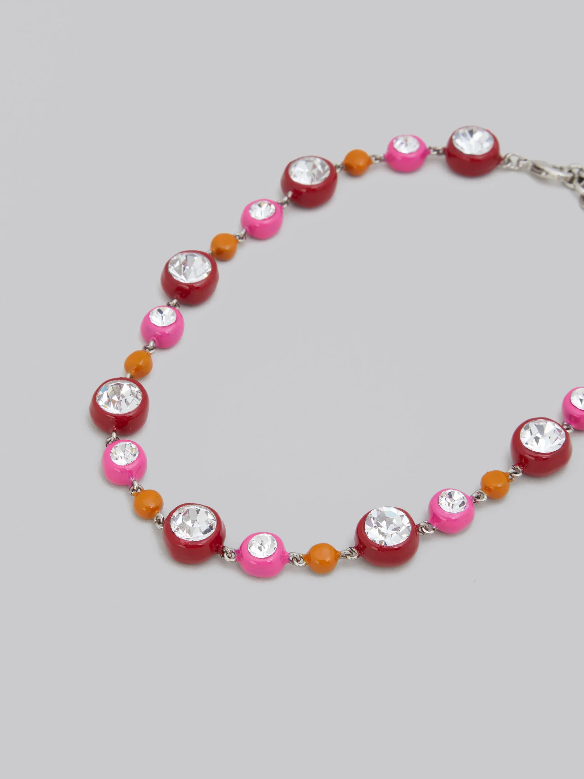 MARNI WOMEN'S PINK AND ORANGE BEADED NECKLACE - Image 3
