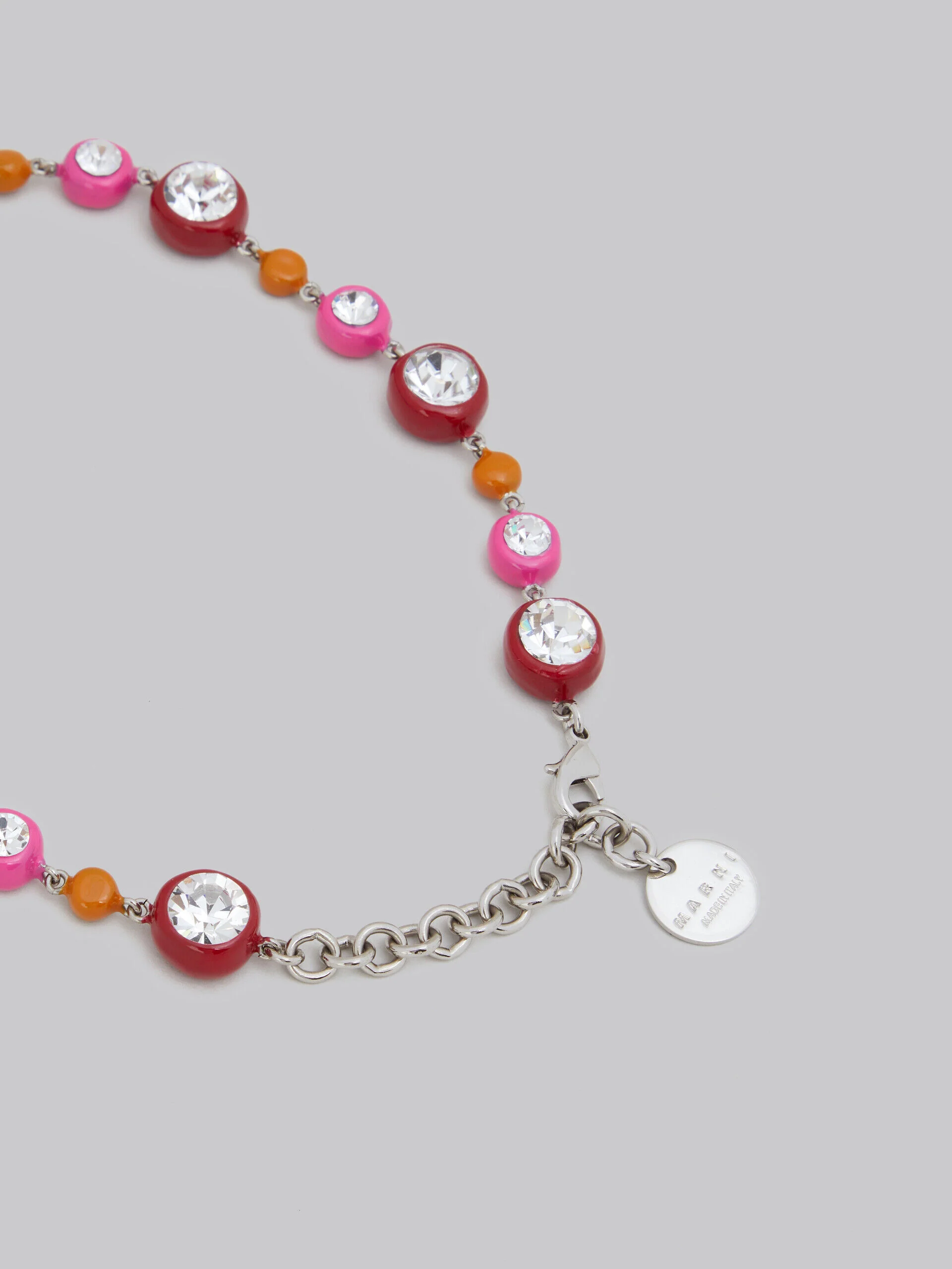 MARNI WOMEN'S PINK AND ORANGE BEADED NECKLACE - Image 4