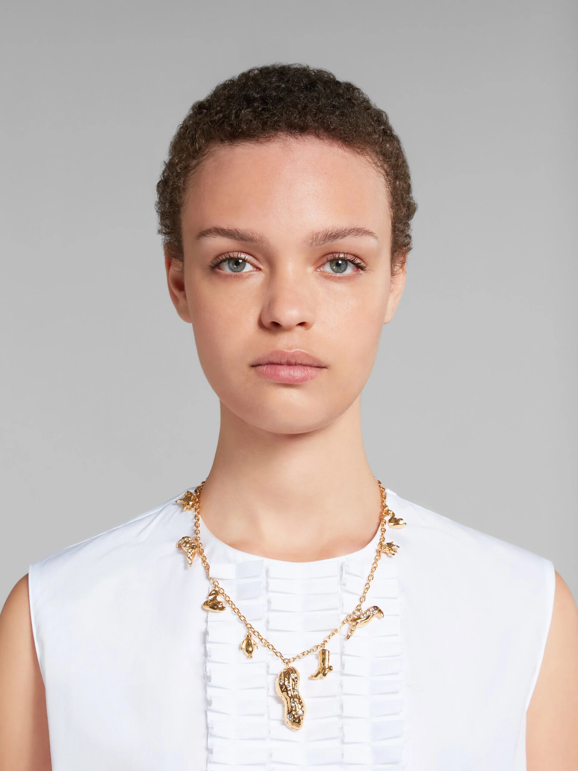 MARNI WOMEN'S GOLD TONE CHARM NECKLACE - Image 2