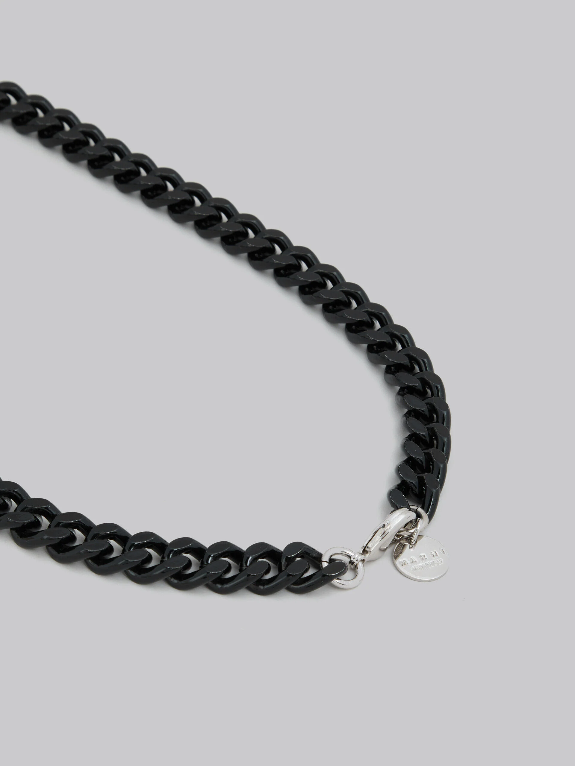 MARNI MEN'S BLACK CHAIN NECKLACE WITH PENDANT - Image 4