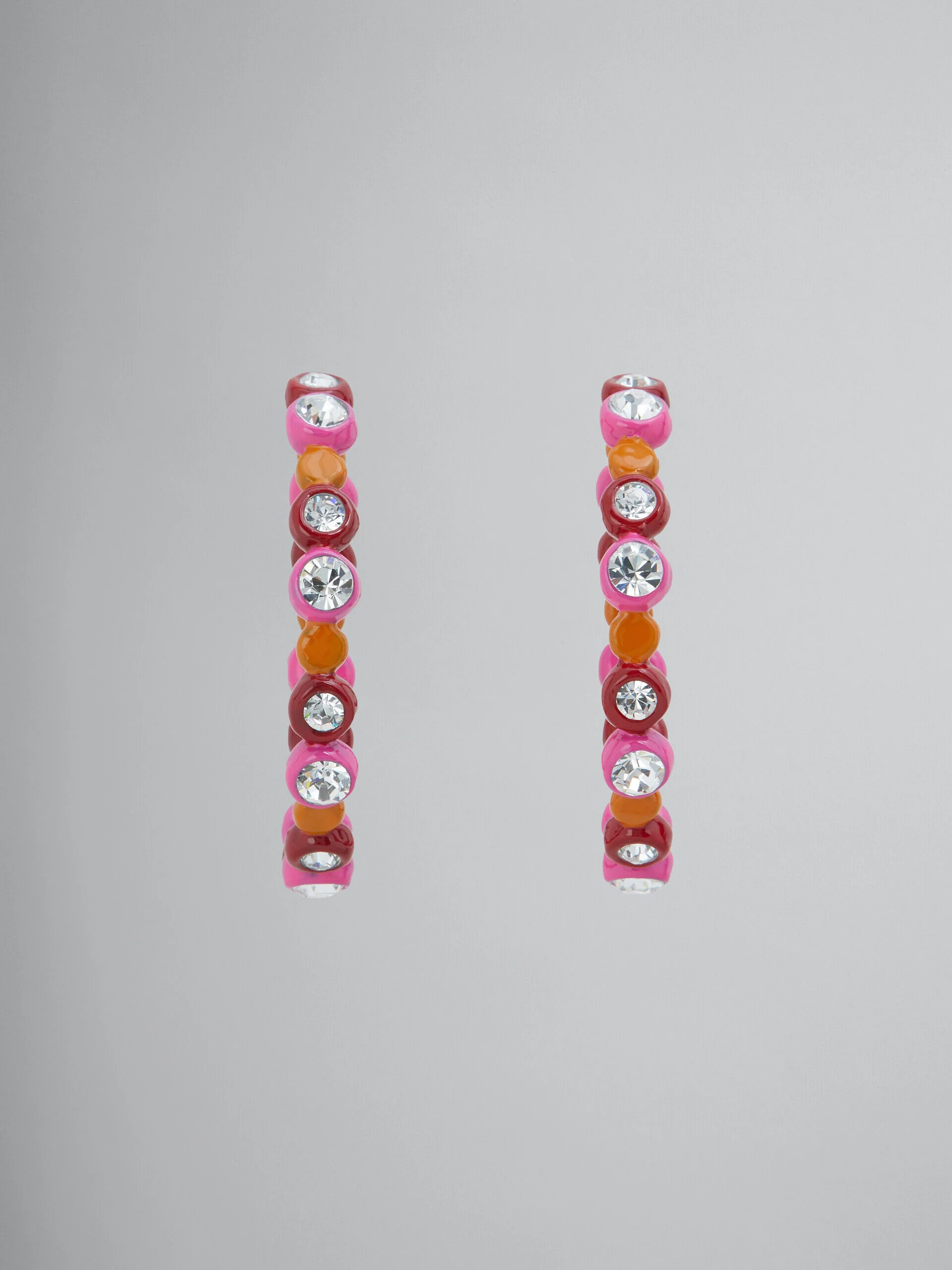 MARNI WOMEN'S COLORFUL BEADED HOOP EARRINGS