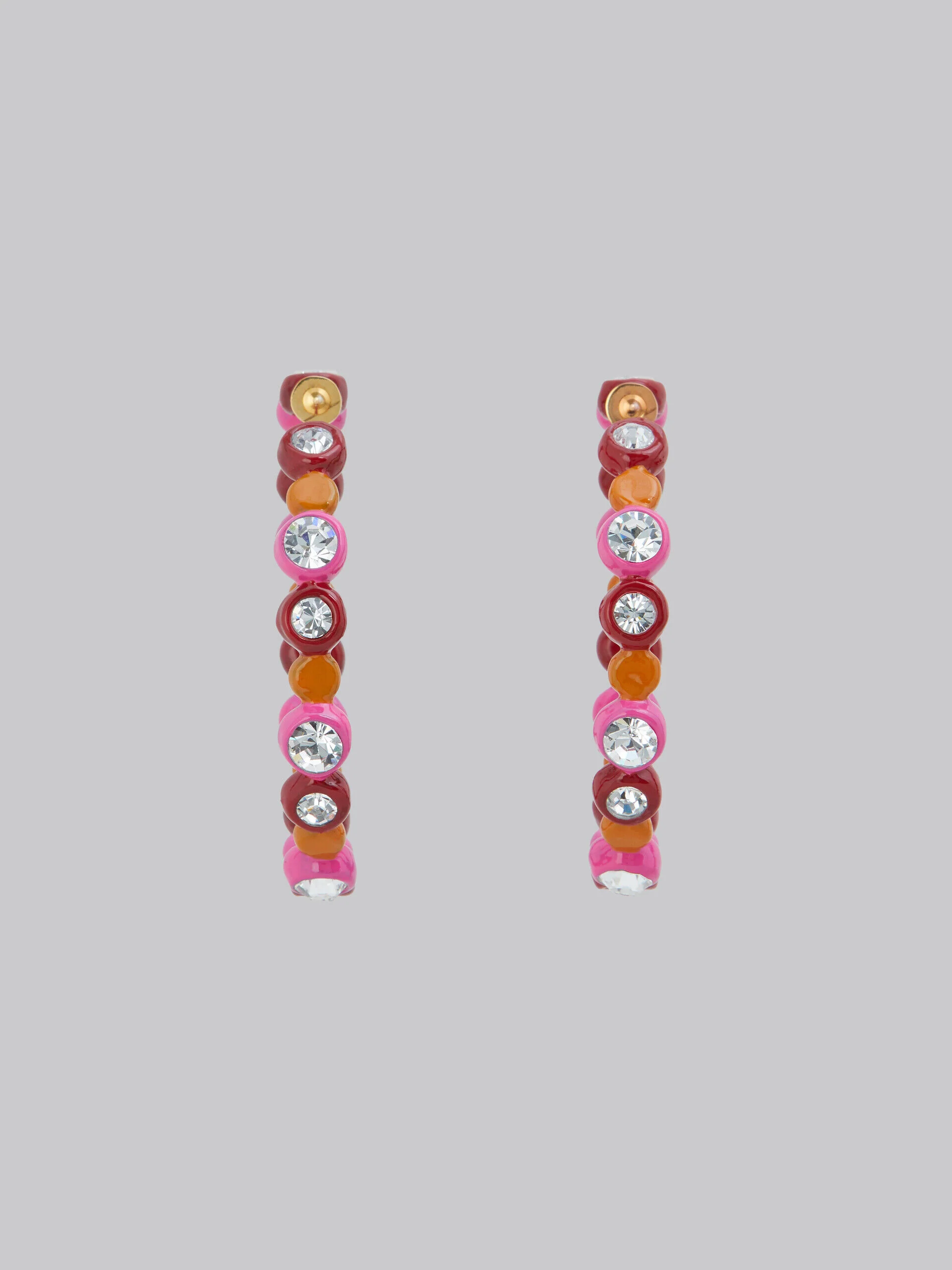 MARNI WOMEN'S COLORFUL BEADED HOOP EARRINGS - Image 3