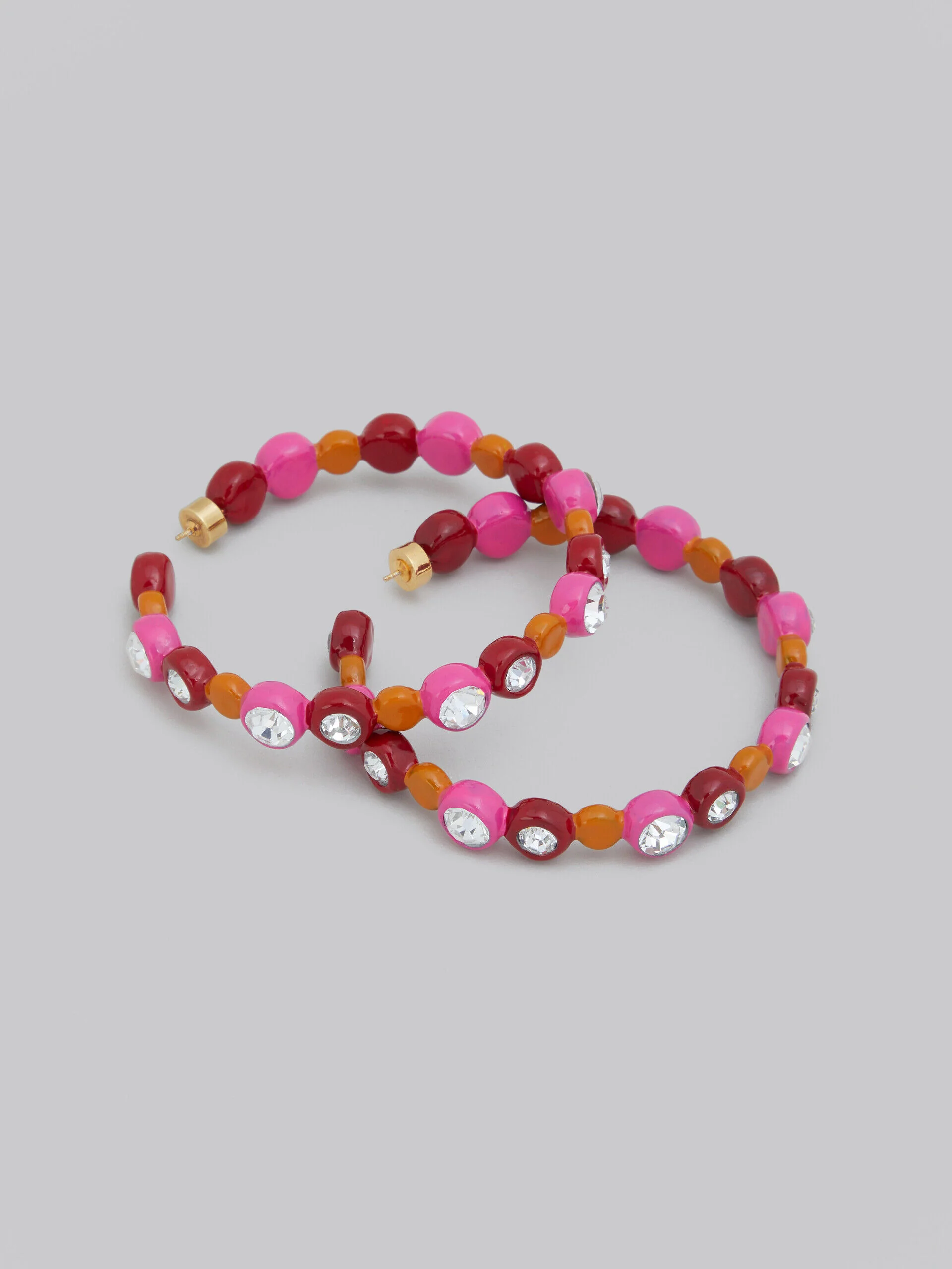 MARNI WOMEN'S COLORFUL BEADED HOOP EARRINGS - Image 4