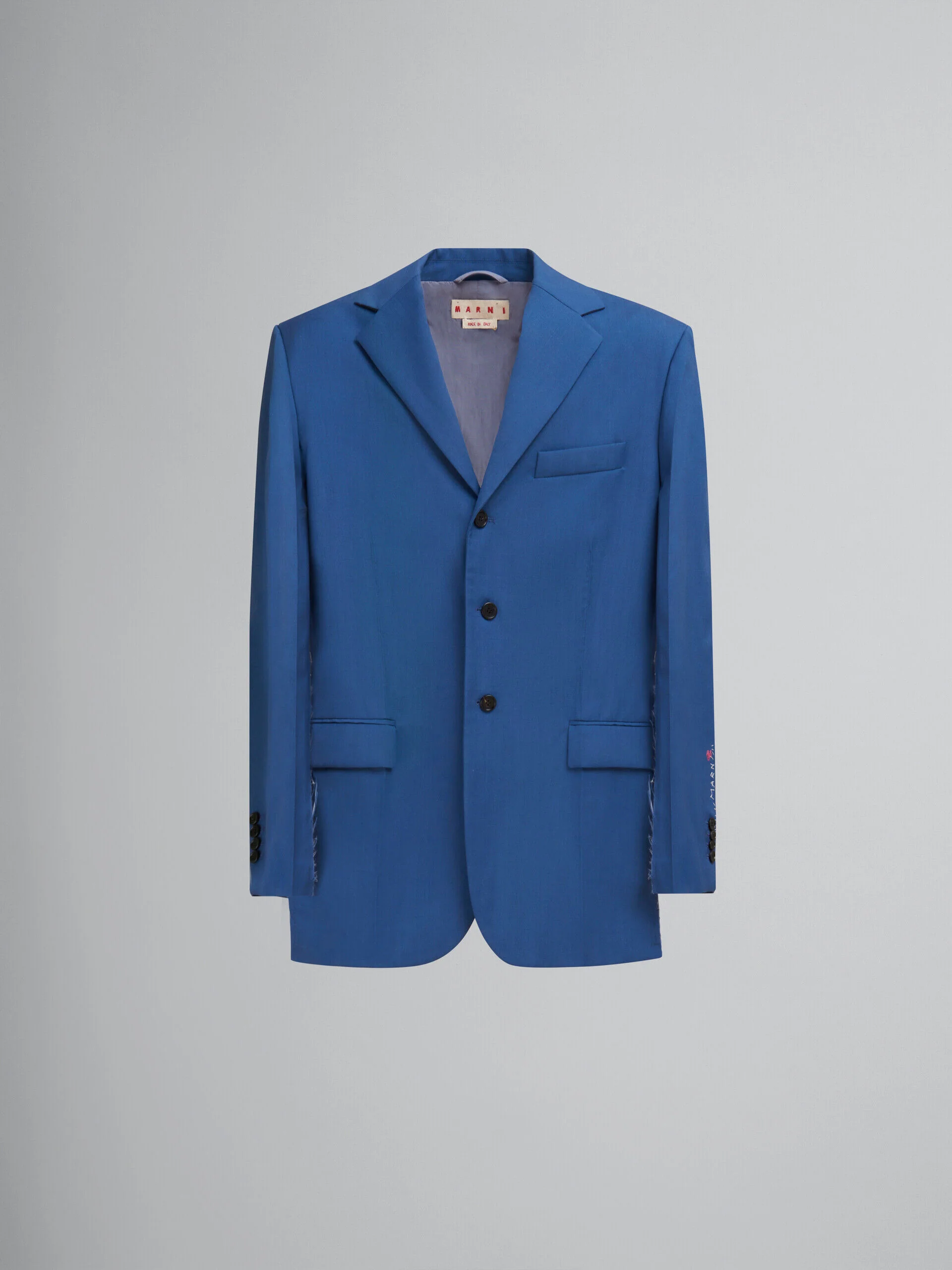 MARNI MEN'S BLUE TAILORED BLAZER