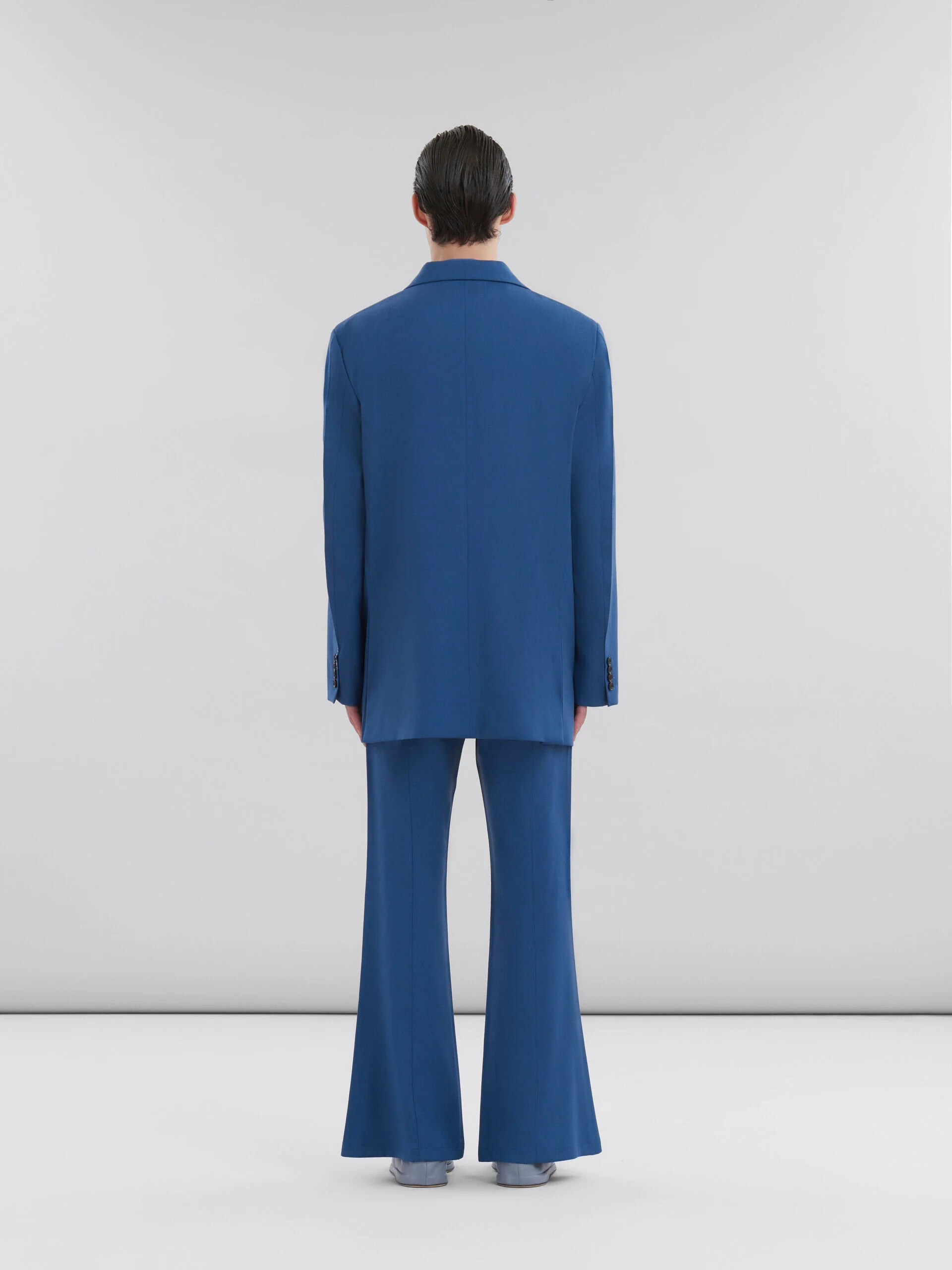 MARNI MEN'S BLUE TAILORED BLAZER - Image 3