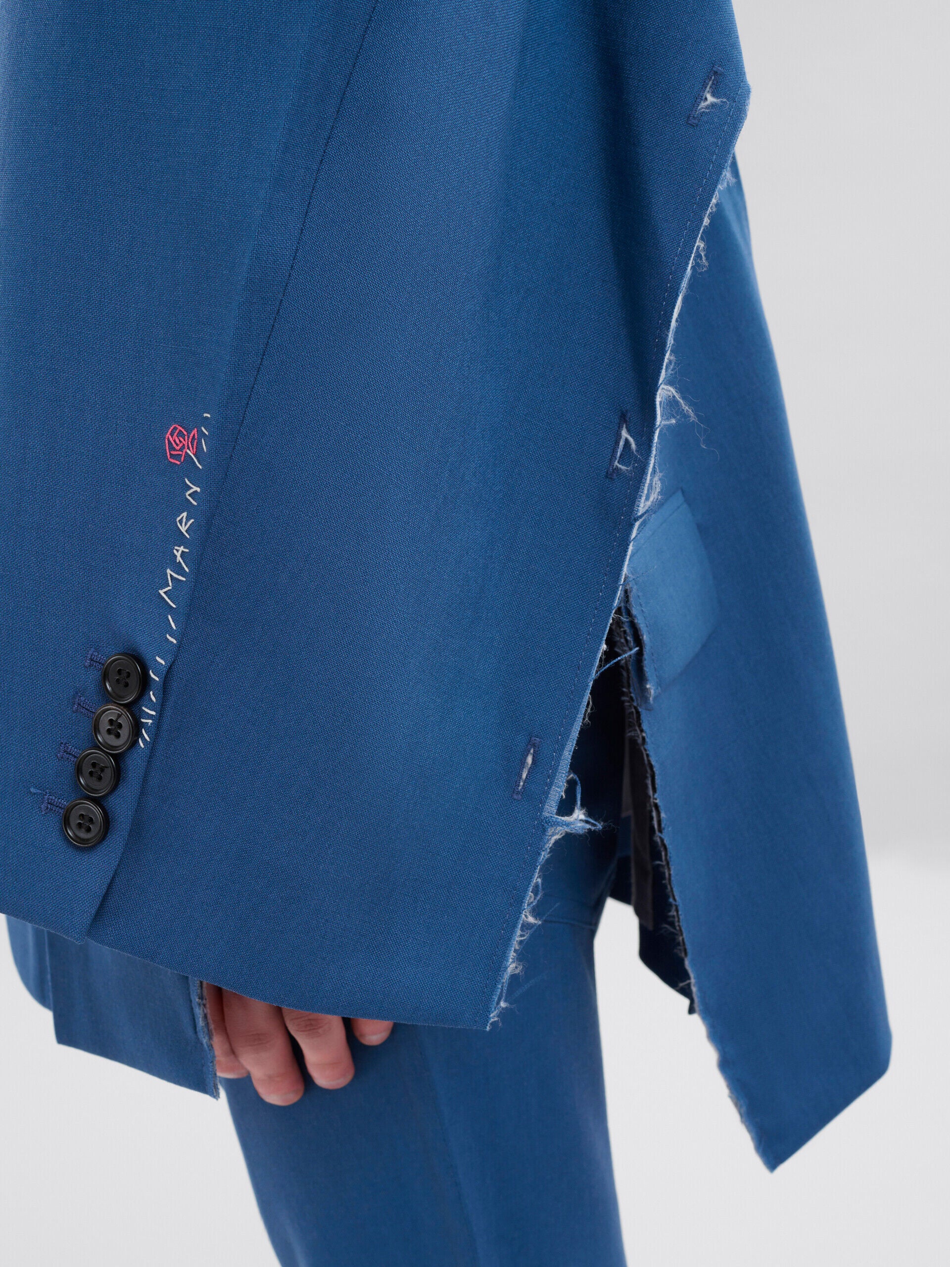 MARNI MEN'S BLUE TAILORED BLAZER - Image 5