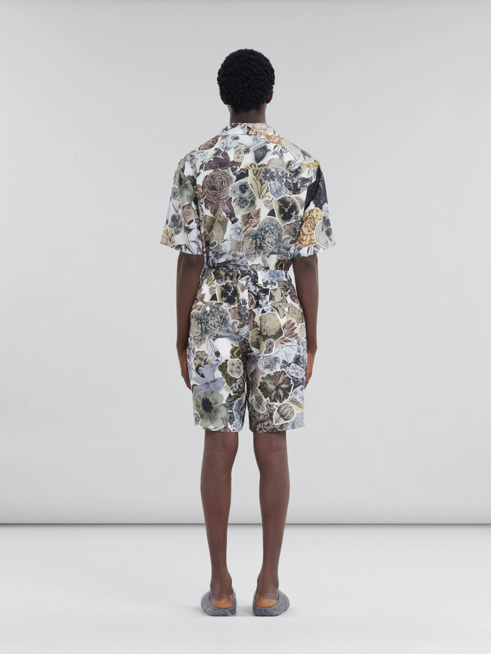 MARNI MEN'S FLORAL PRINT TAILORED SHORTS - Image 3