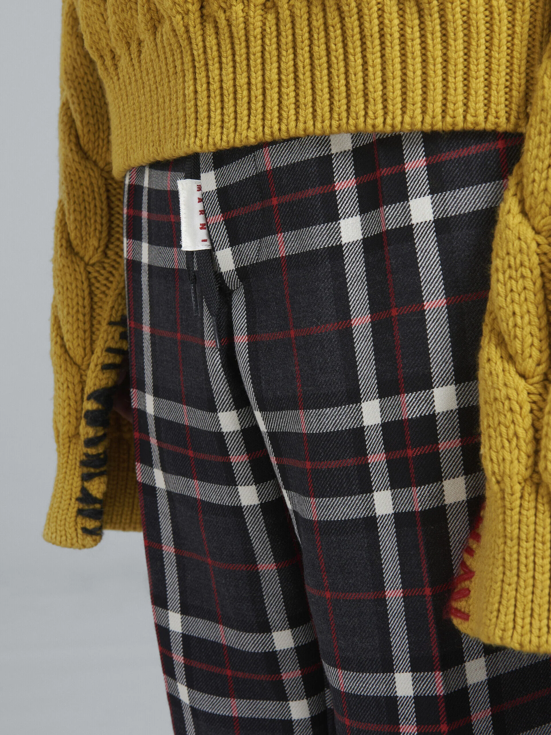 MARNI MEN'S PLAID STRAIGHT-LEG TROUSERS - Image 4
