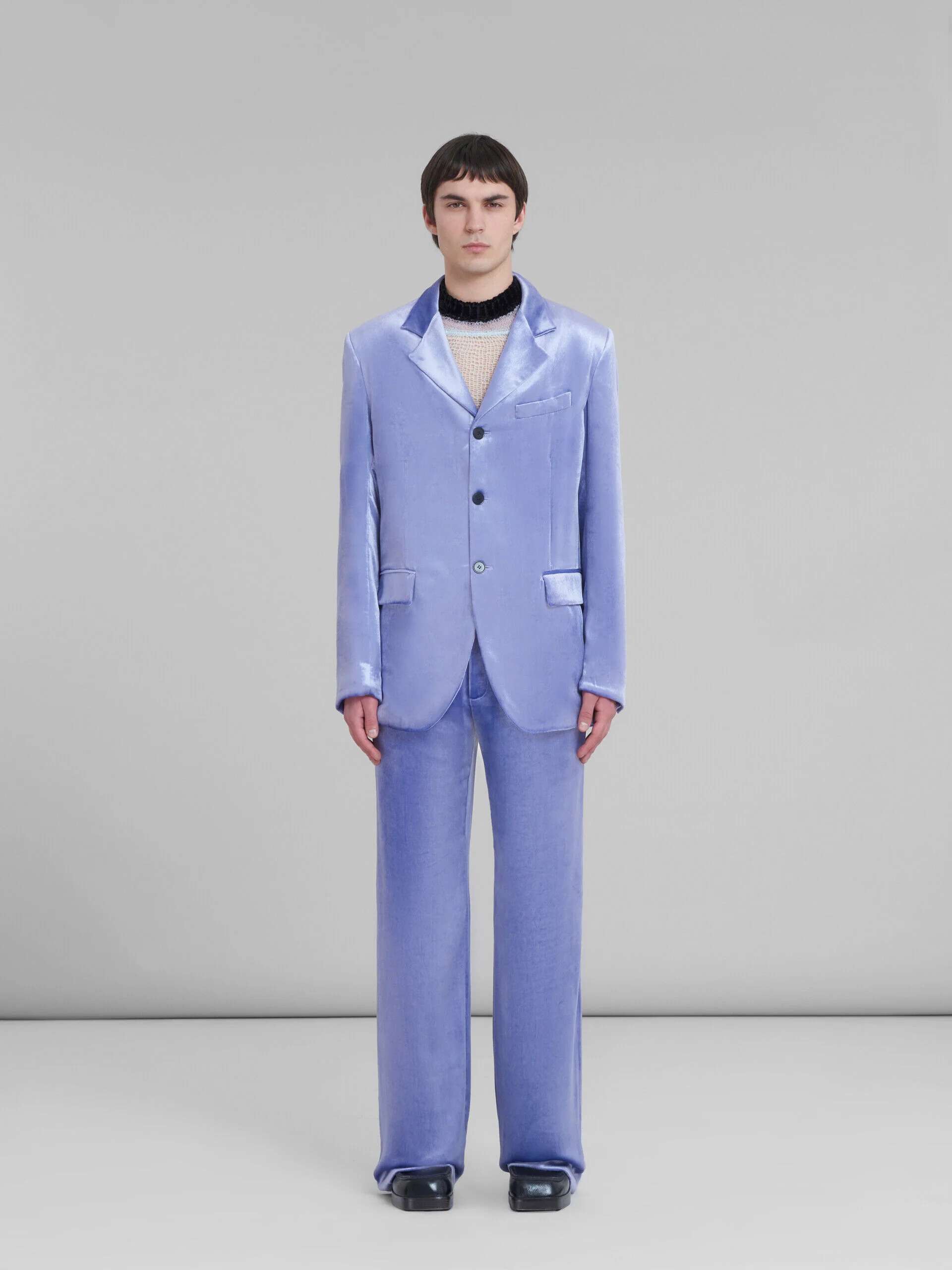 MARNI MEN'S ULTRA VIOLET VELVET BLAZER - Image 2