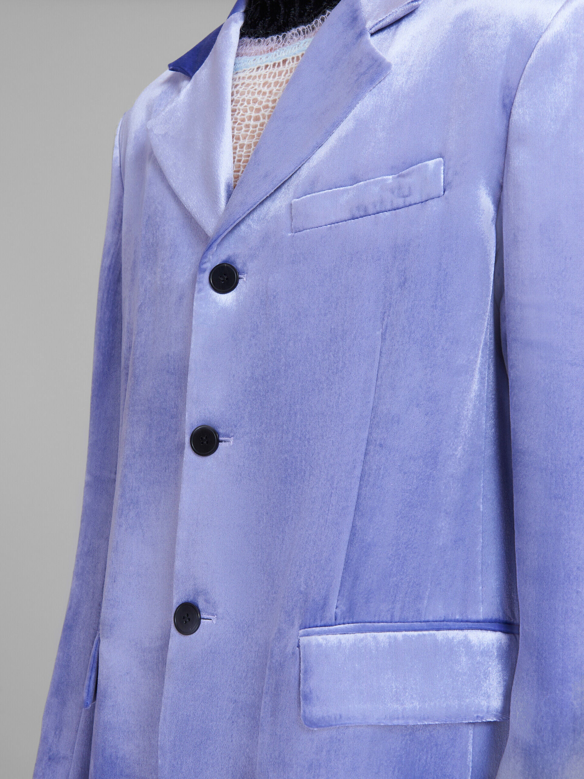 MARNI MEN'S ULTRA VIOLET VELVET BLAZER - Image 5