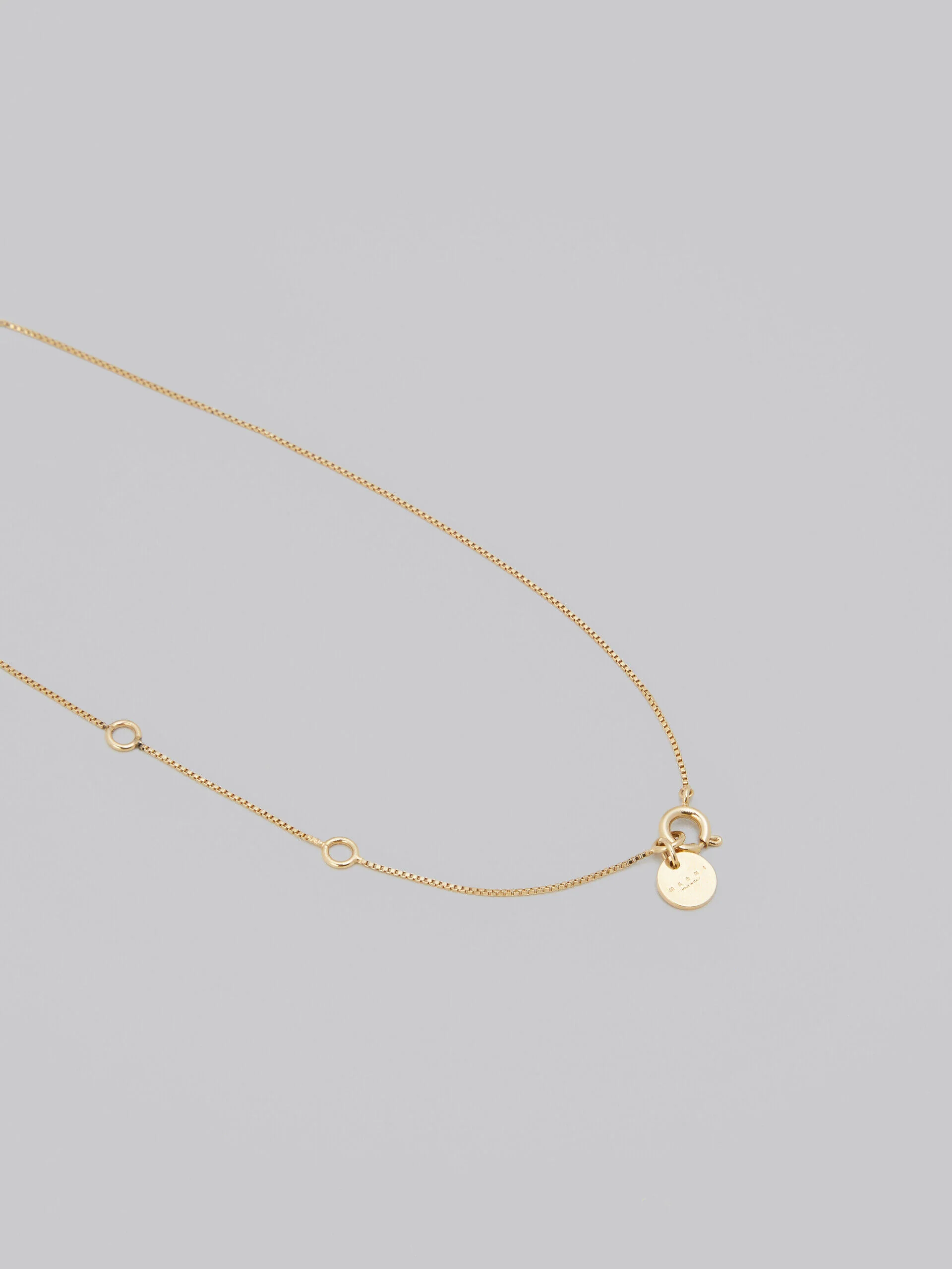 MARNI WOMEN'S GOLD CHAIN NECKLACE WITH BLACK BEADS - Image 4