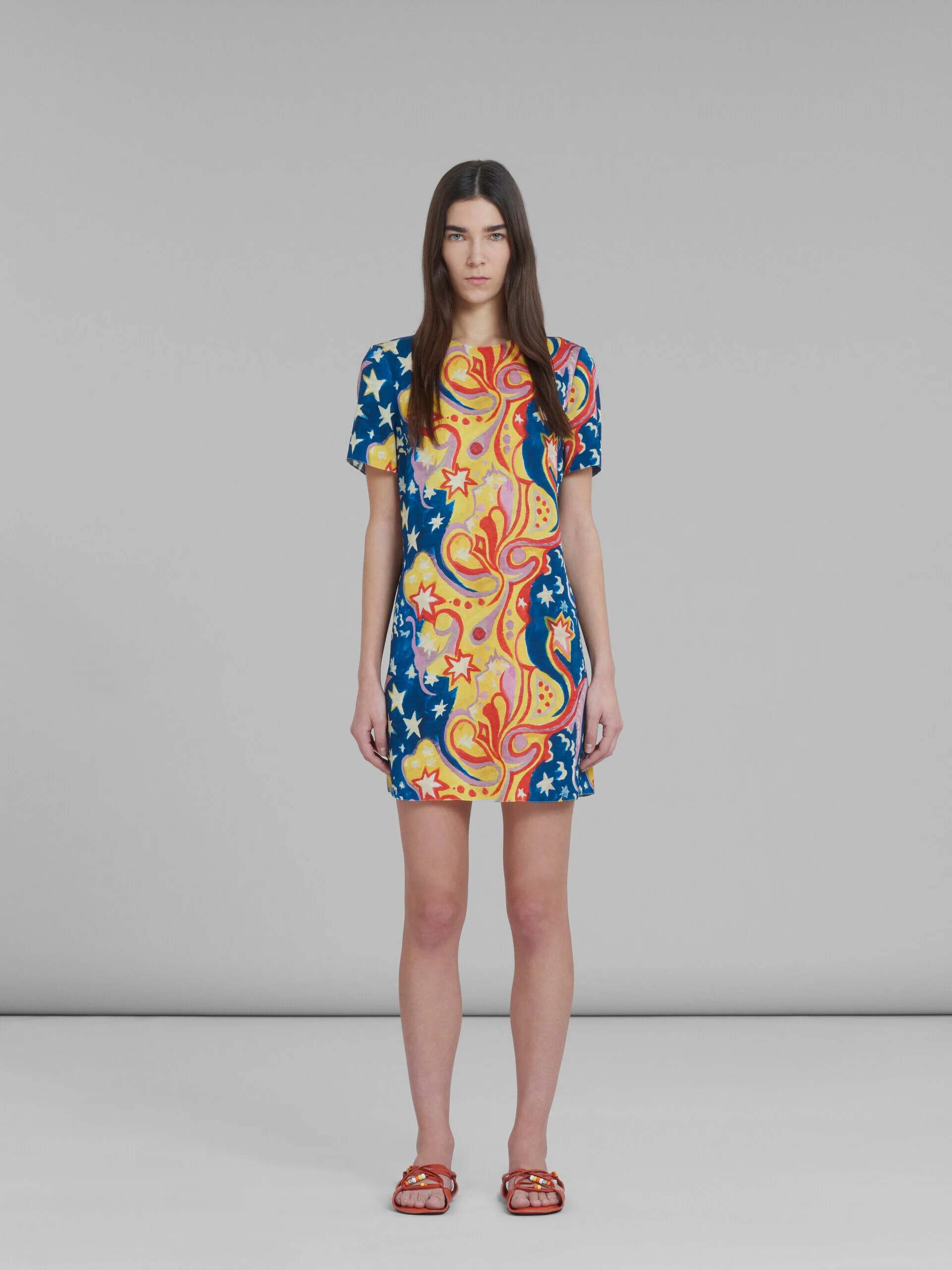 MARNI WOMEN'S COLORFUL ABSTRACT PRINT DRESS - Image 2
