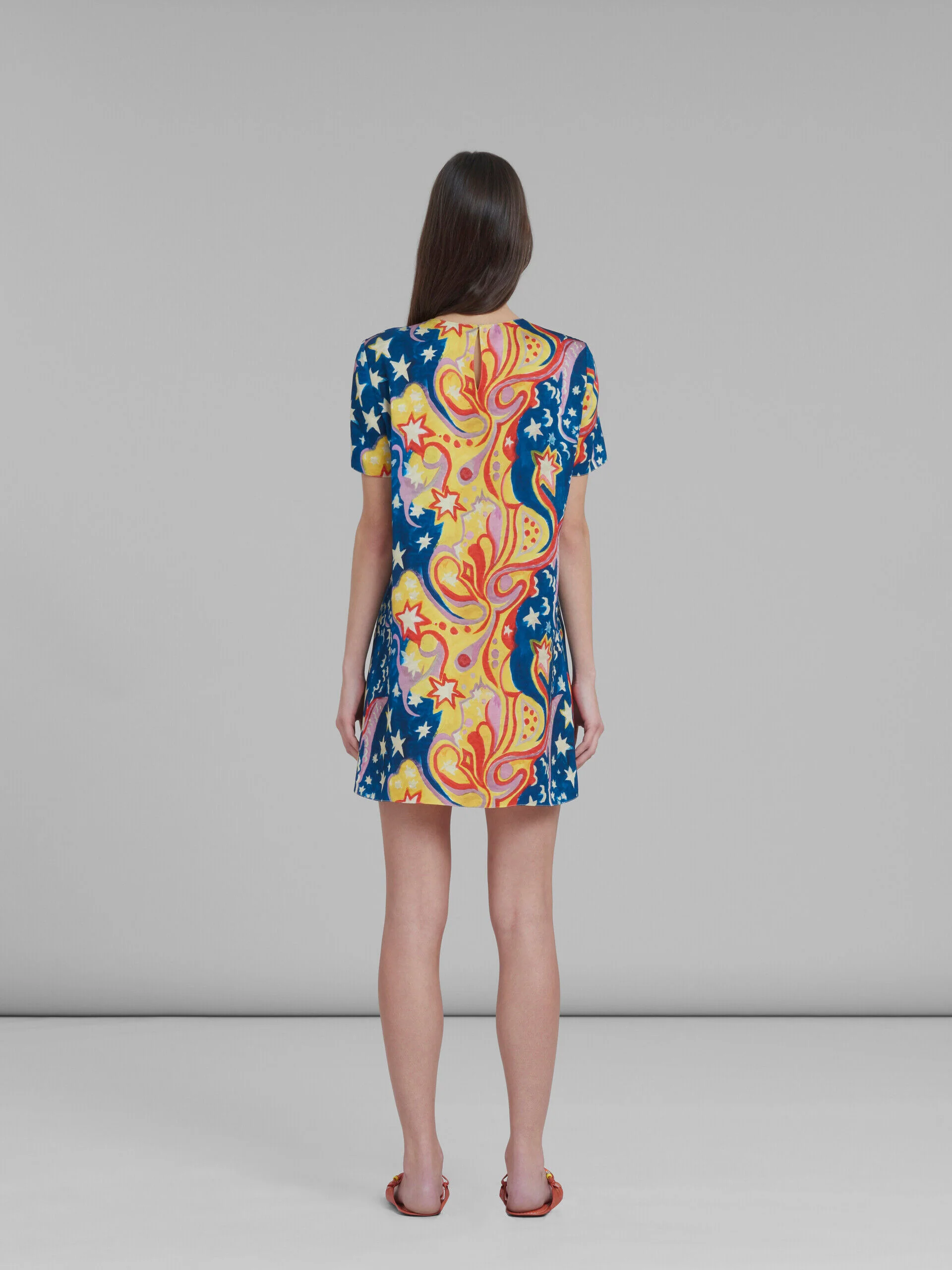 MARNI WOMEN'S COLORFUL ABSTRACT PRINT DRESS - Image 3