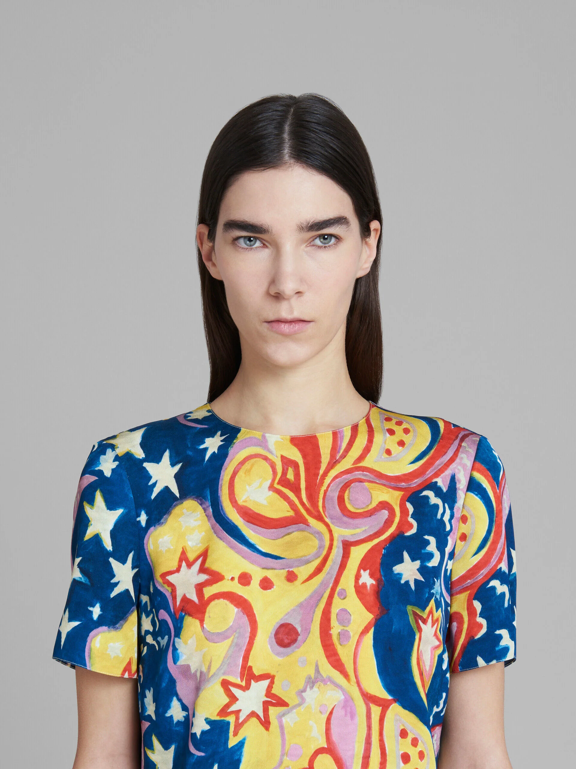 MARNI WOMEN'S COLORFUL ABSTRACT PRINT DRESS - Image 4