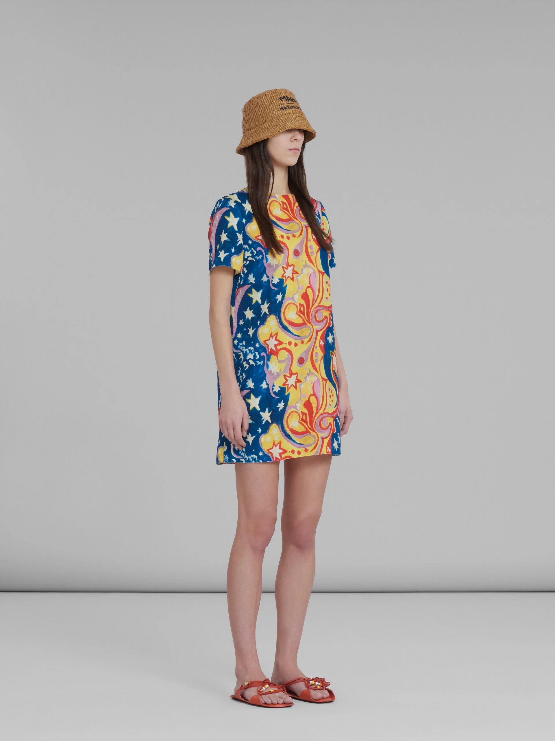 MARNI WOMEN'S COLORFUL ABSTRACT PRINT DRESS - Image 6