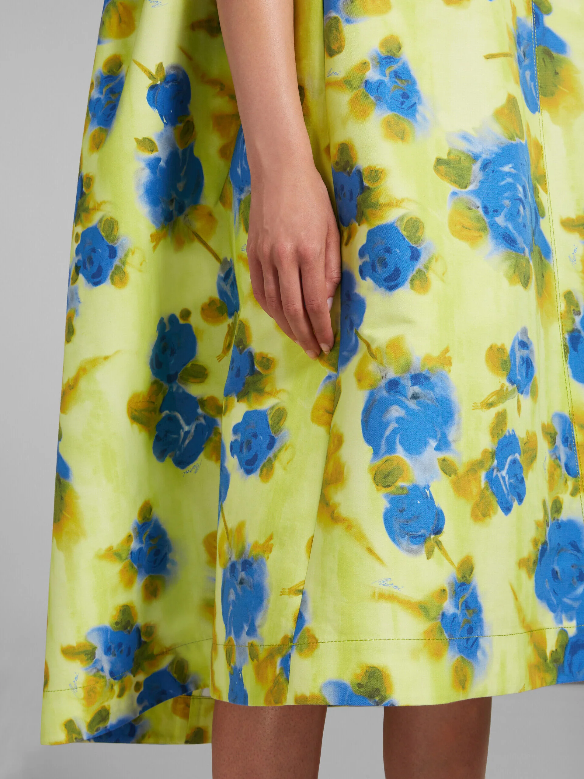 MARNI WOMEN'S LEMON FLORAL SLEEVELESS A-LINE DRESS - Image 5