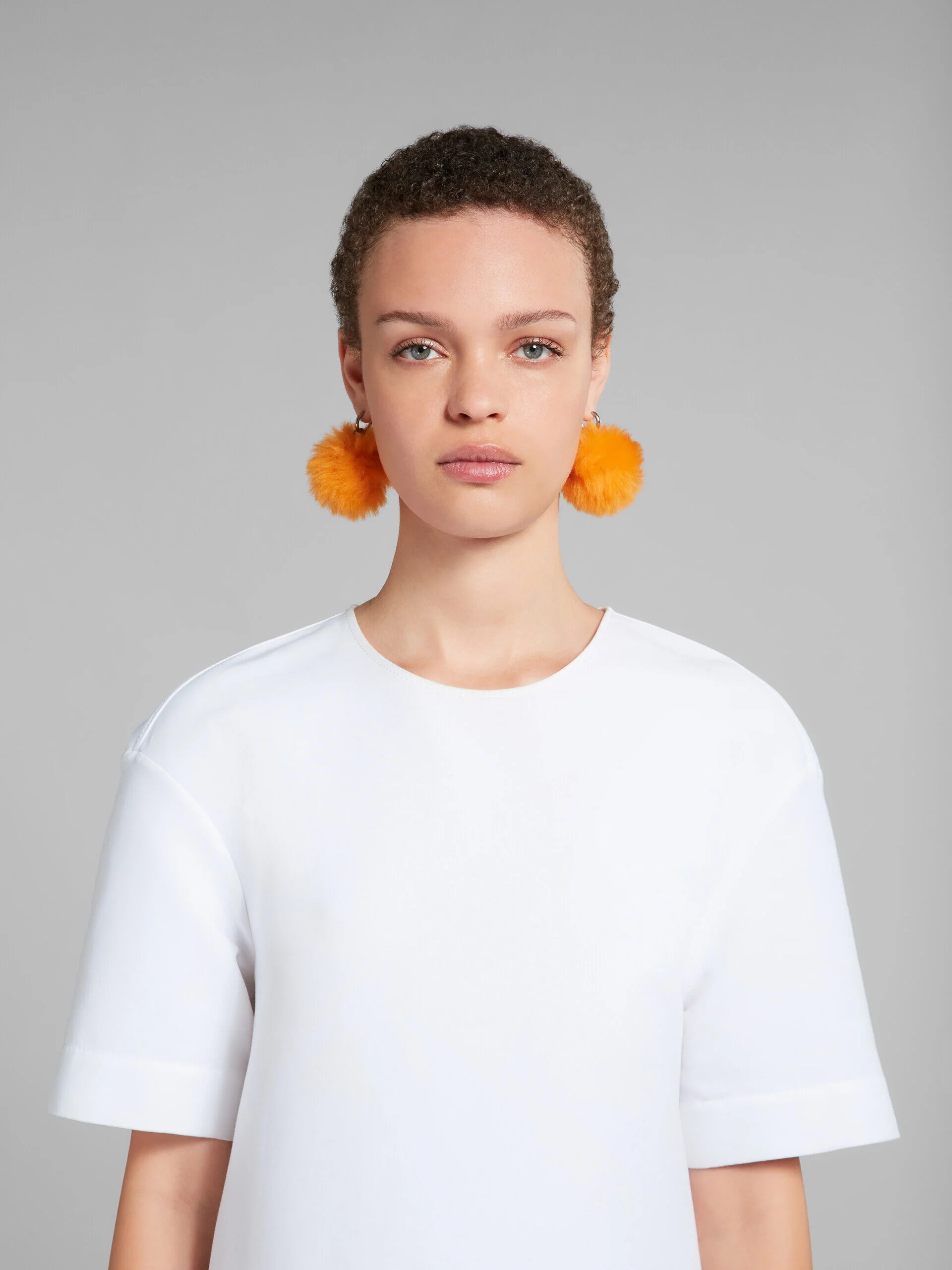 MARNI WOMEN'S WHITE A-LINE SHORT SLEEVE DRESS - Image 4