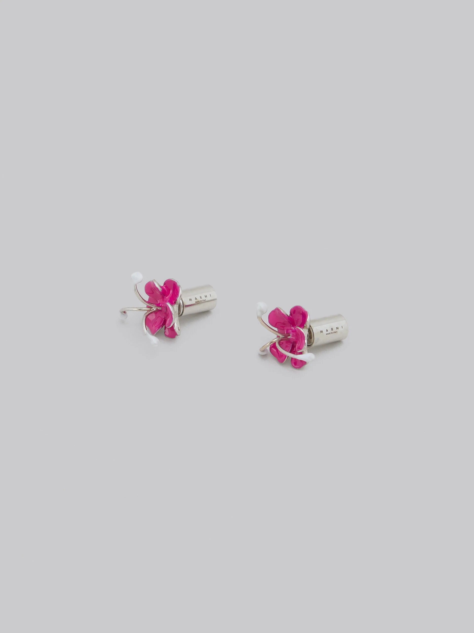MARNI WOMEN'S FUCHSIA FLORAL EARRINGS - Image 4