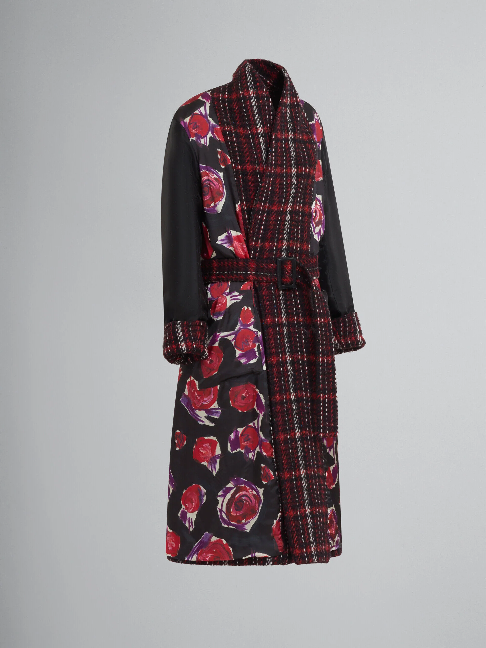 MARNI WOMEN'S PLAID BELTED LONG COAT - Image 5