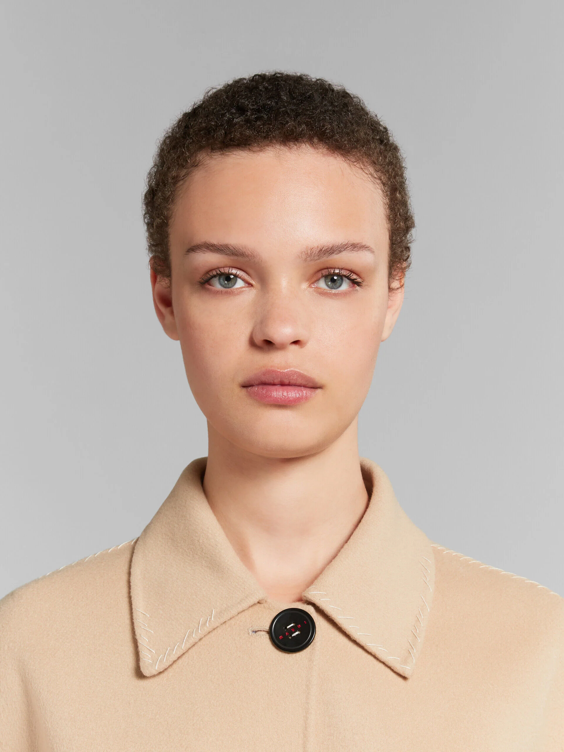 MARNI WOMEN'S LIGHT CAMEL BELTED COAT - Image 4