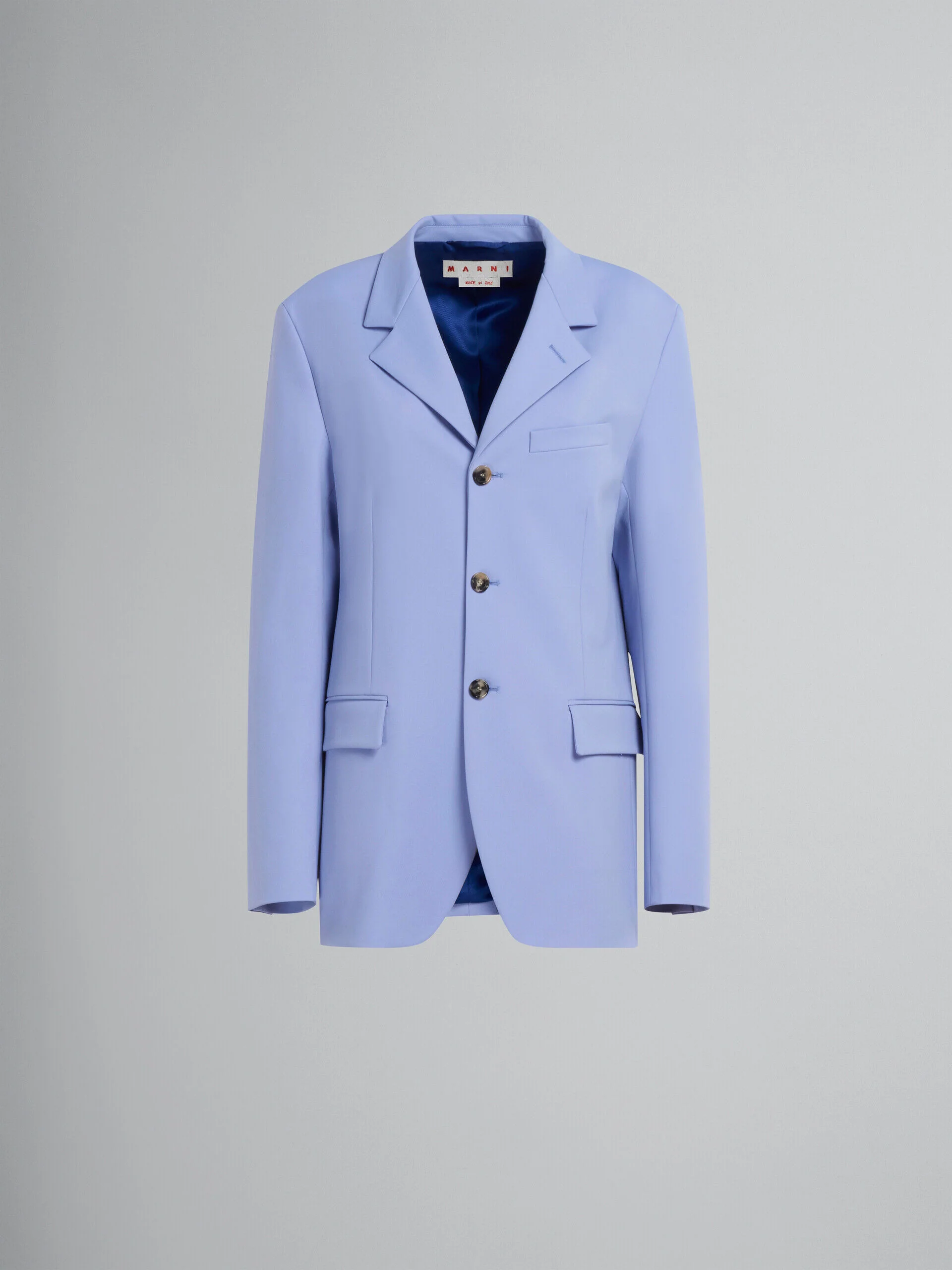 MARNI WOMEN'S LILAC TAILORED BLAZER WITH BUTTONS