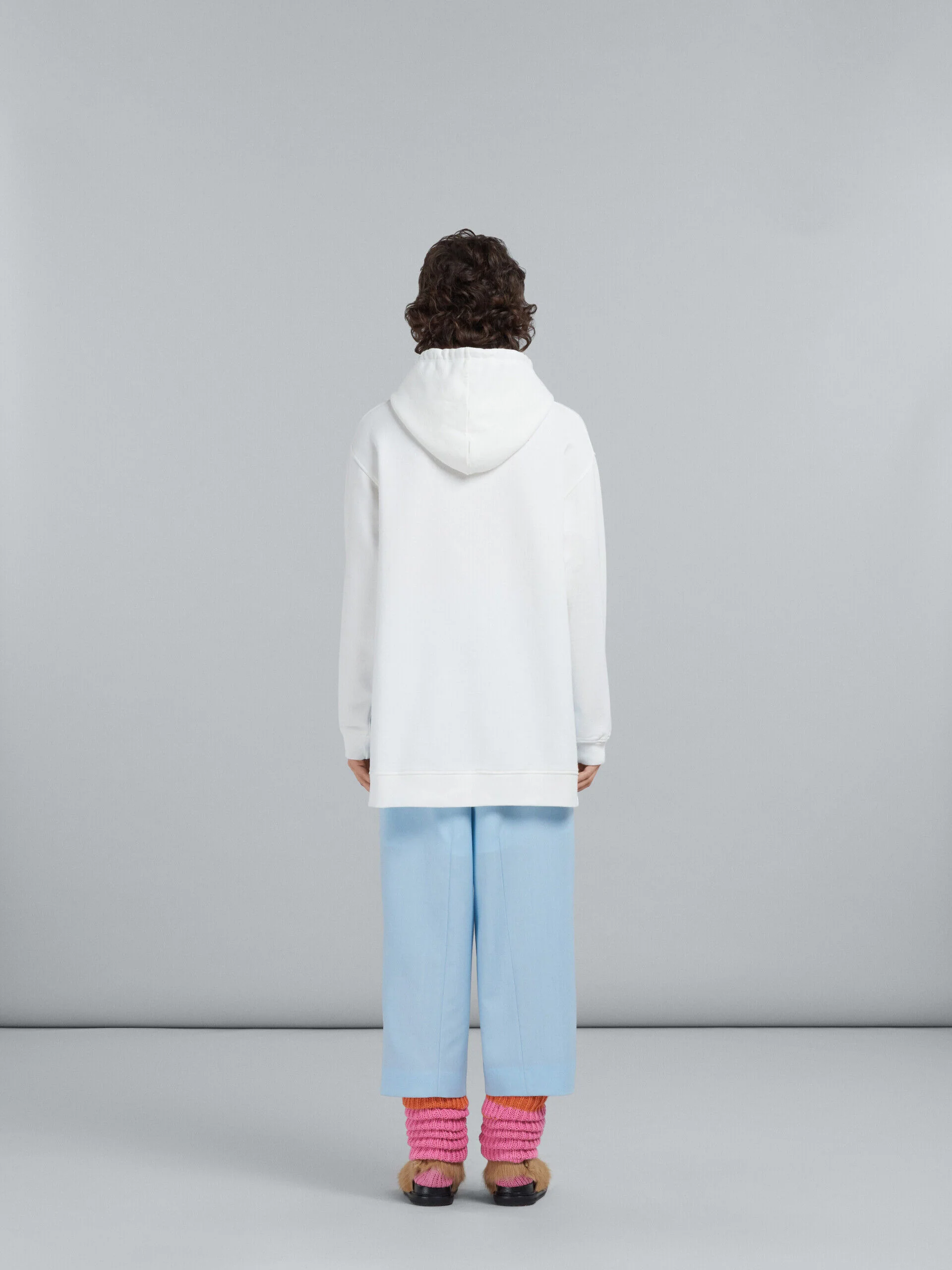 MARNI WOMEN'S LIGHT BLUE WIDE-LEG TROUSERS - Image 3