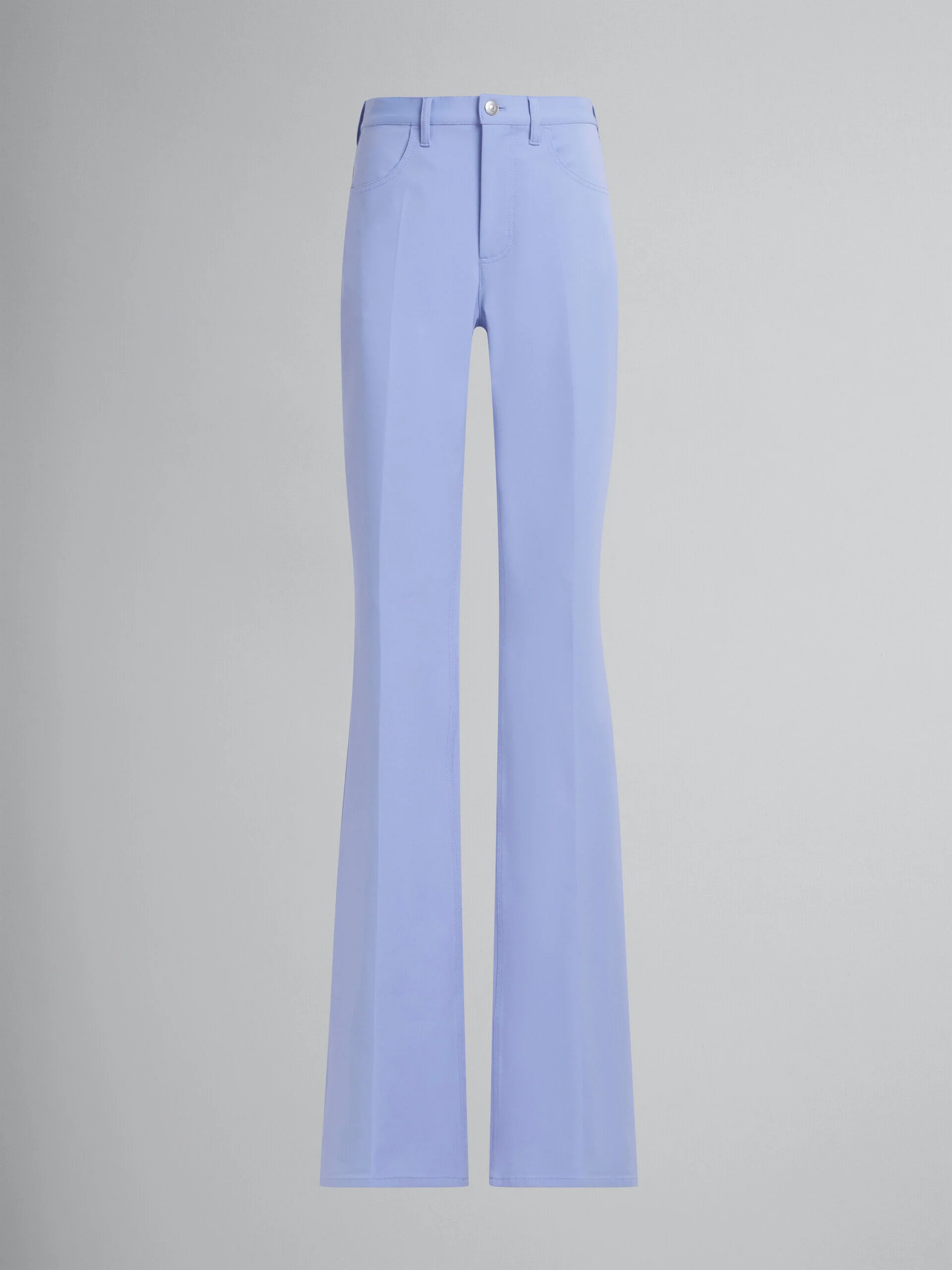 MARNI WOMEN'S LILAC FLARED TROUSERS