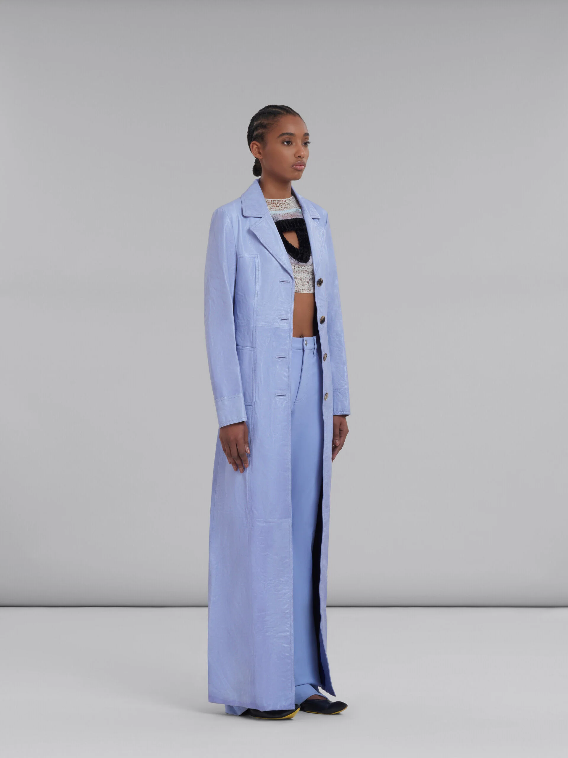 MARNI WOMEN'S LILAC FLARED TROUSERS - Image 5