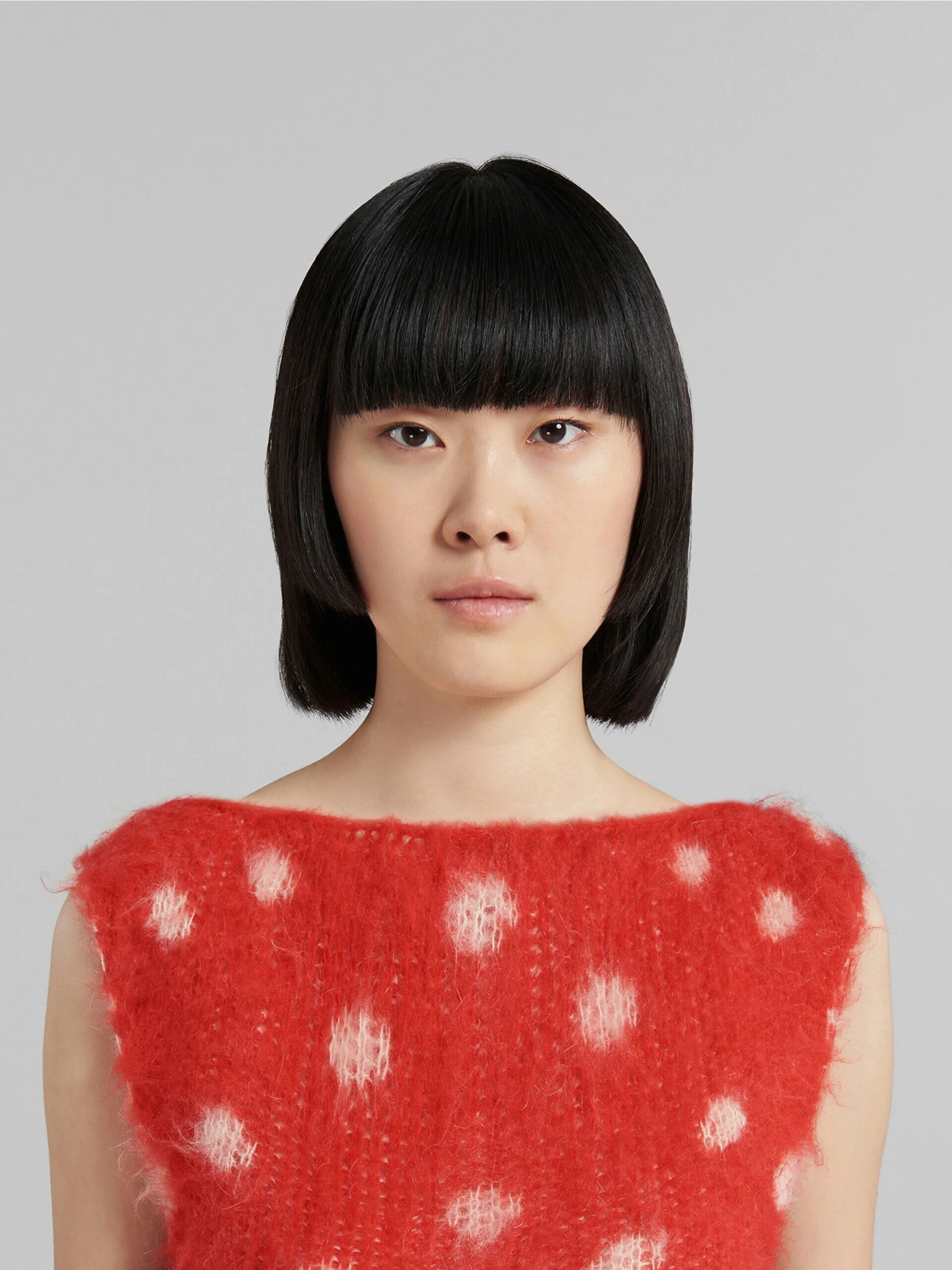 MARNI WOMEN'S RED SLEEVELESS POLKA DOT TOP - Image 4