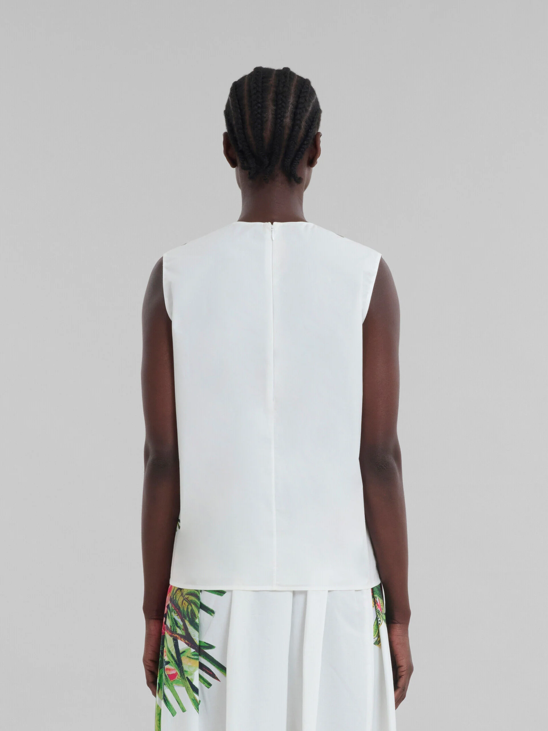 MARNI WOMEN'S FLORAL PRINT SLEEVELESS TOP - Image 3