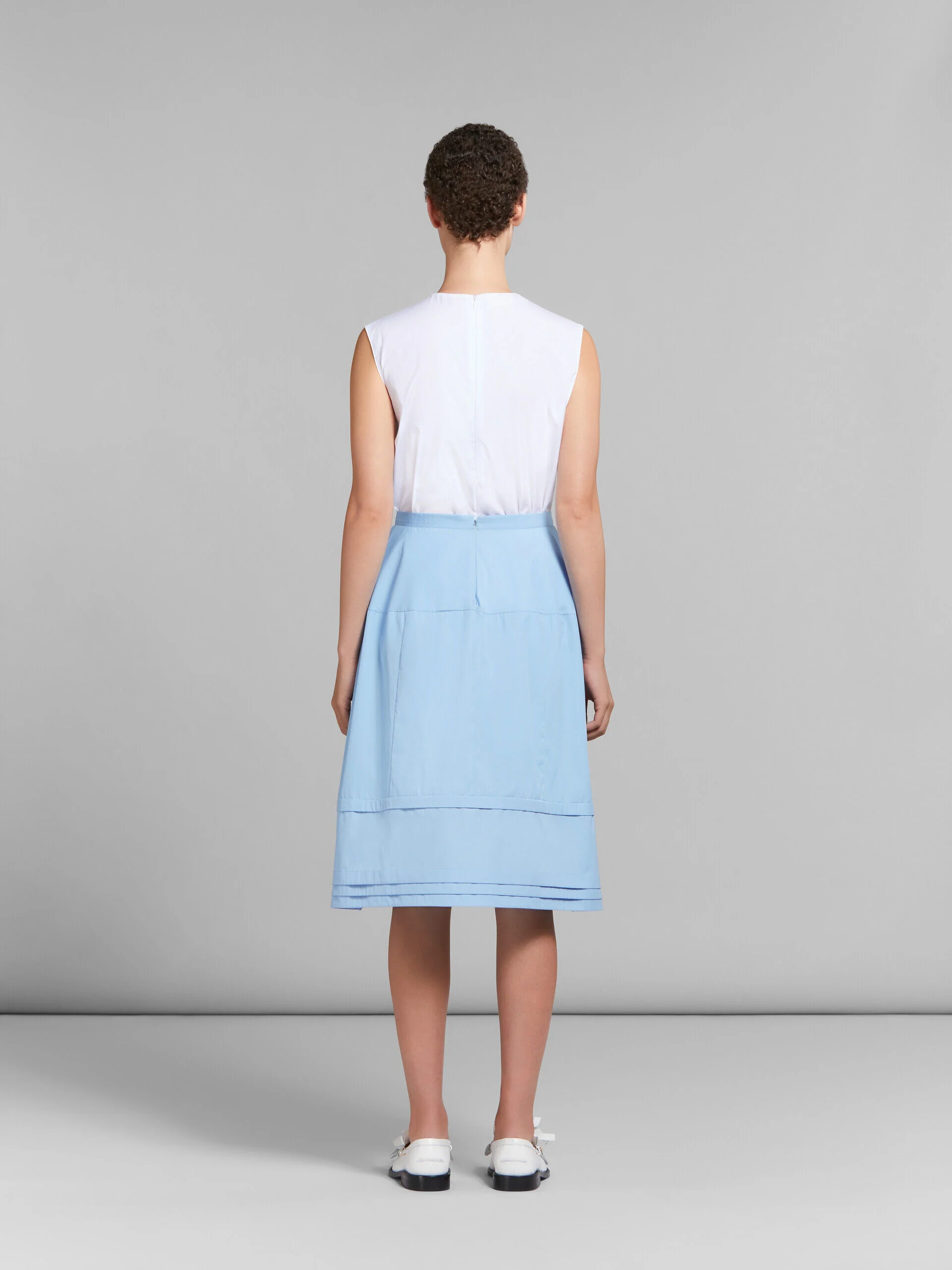 MARNI WOMEN'S LIGHT BLUE A-LINE SKIRT - Image 3