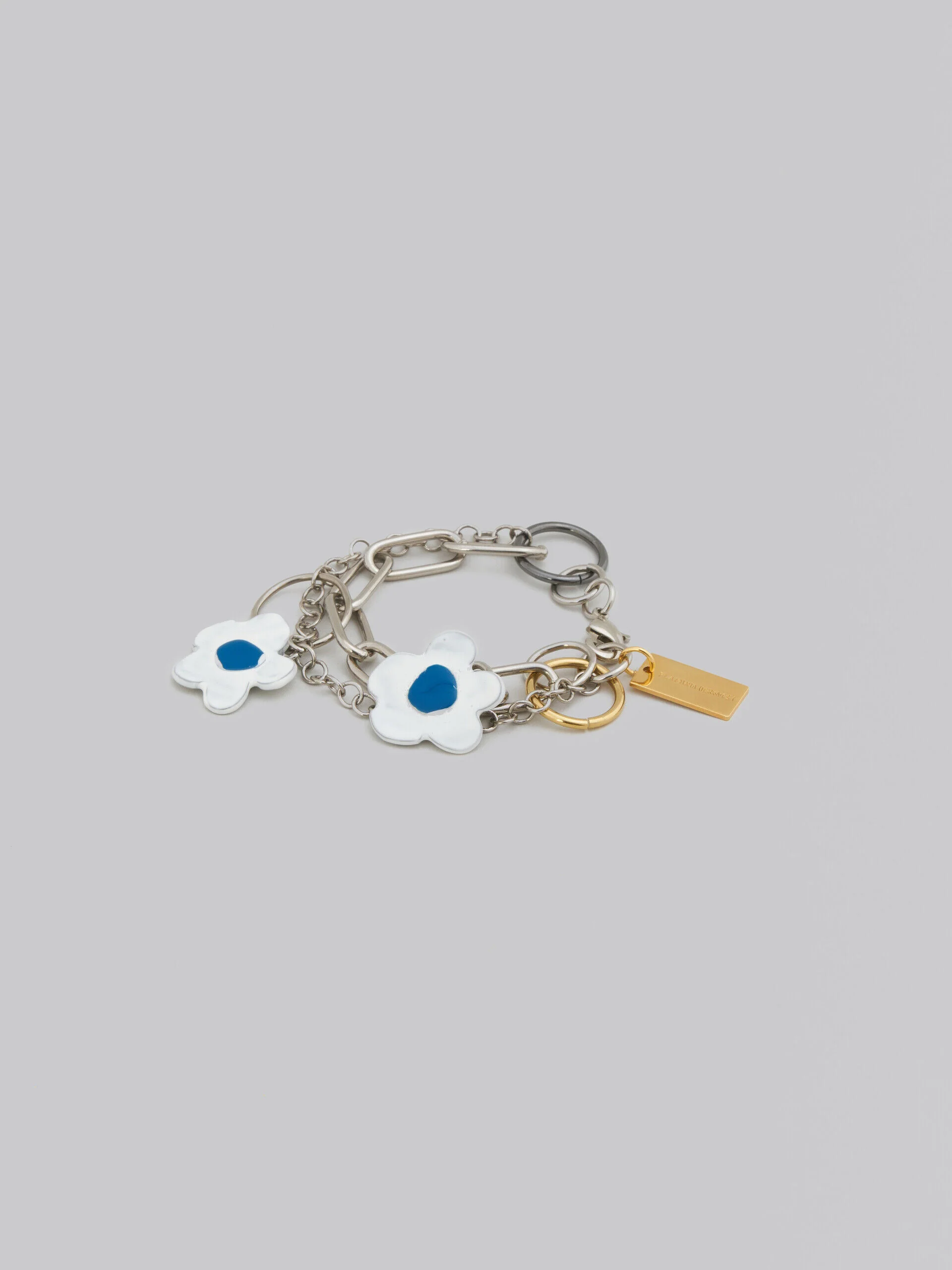 MARNI WOMEN'S STONE WHITE FLORAL CHAIN BRACELET - Image 3