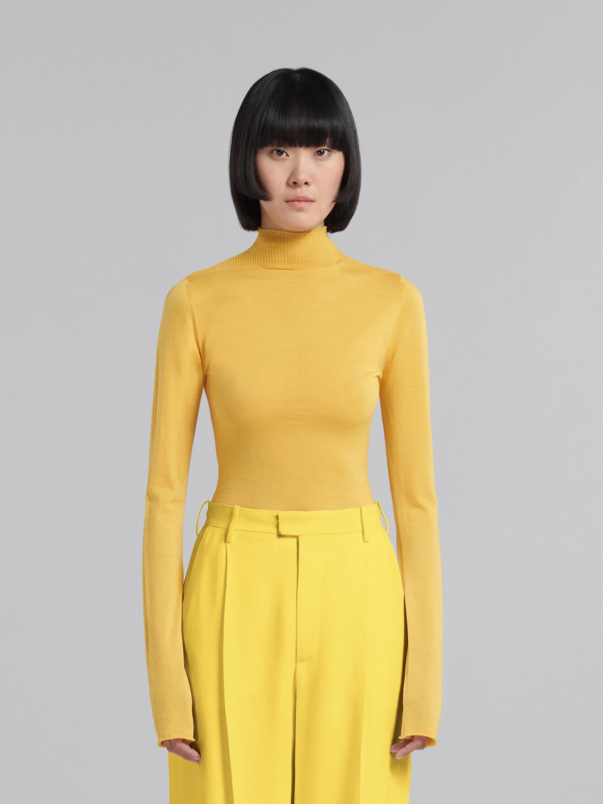 MARNI WOMEN'S MAIZE MOCK NECK FITTED SWEATER - Image 2