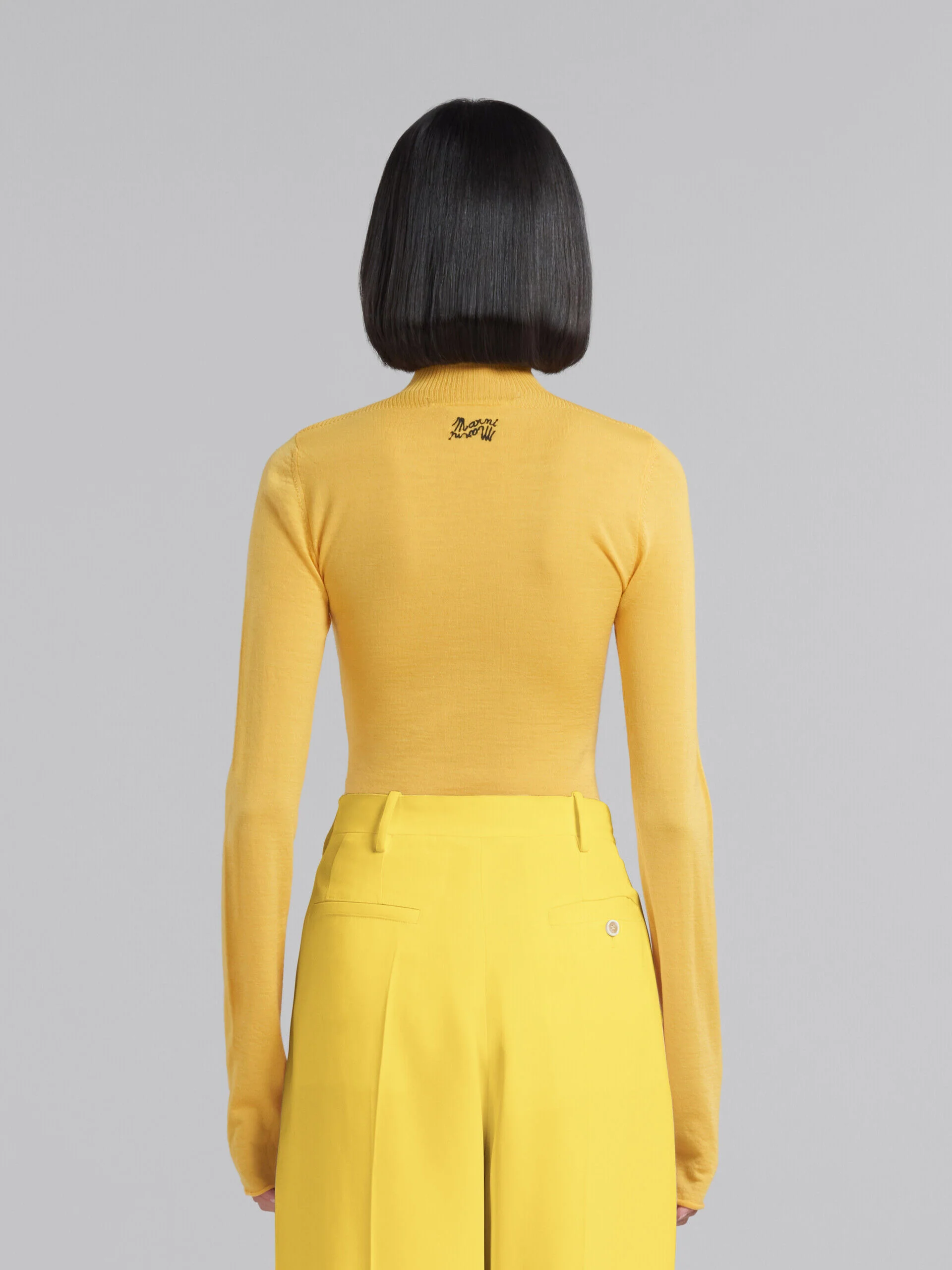 MARNI WOMEN'S MAIZE MOCK NECK FITTED SWEATER - Image 3