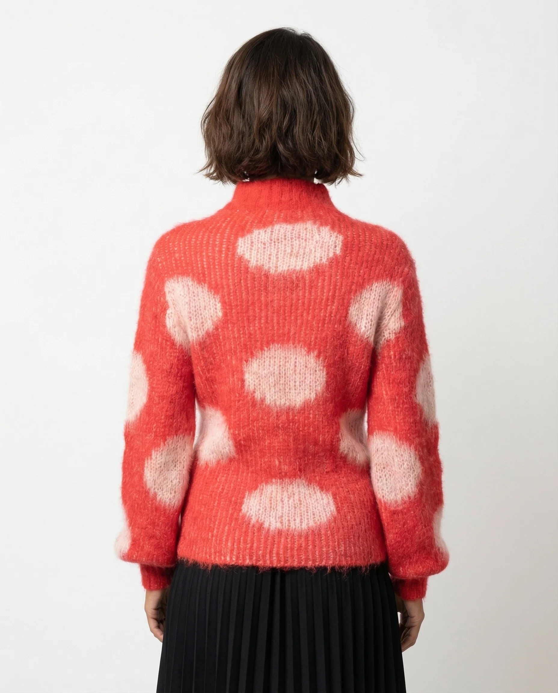 MARNI WOMEN'S RED POLKA DOT KNIT SWEATER - Image 2