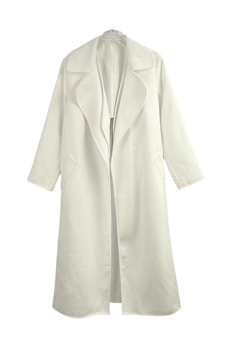 Max Simple
2-In-1 Cashmere Coat-White Lux