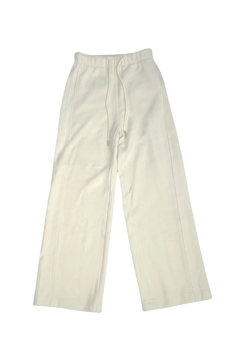 Max Simple Cosy Wide Leg Pants White